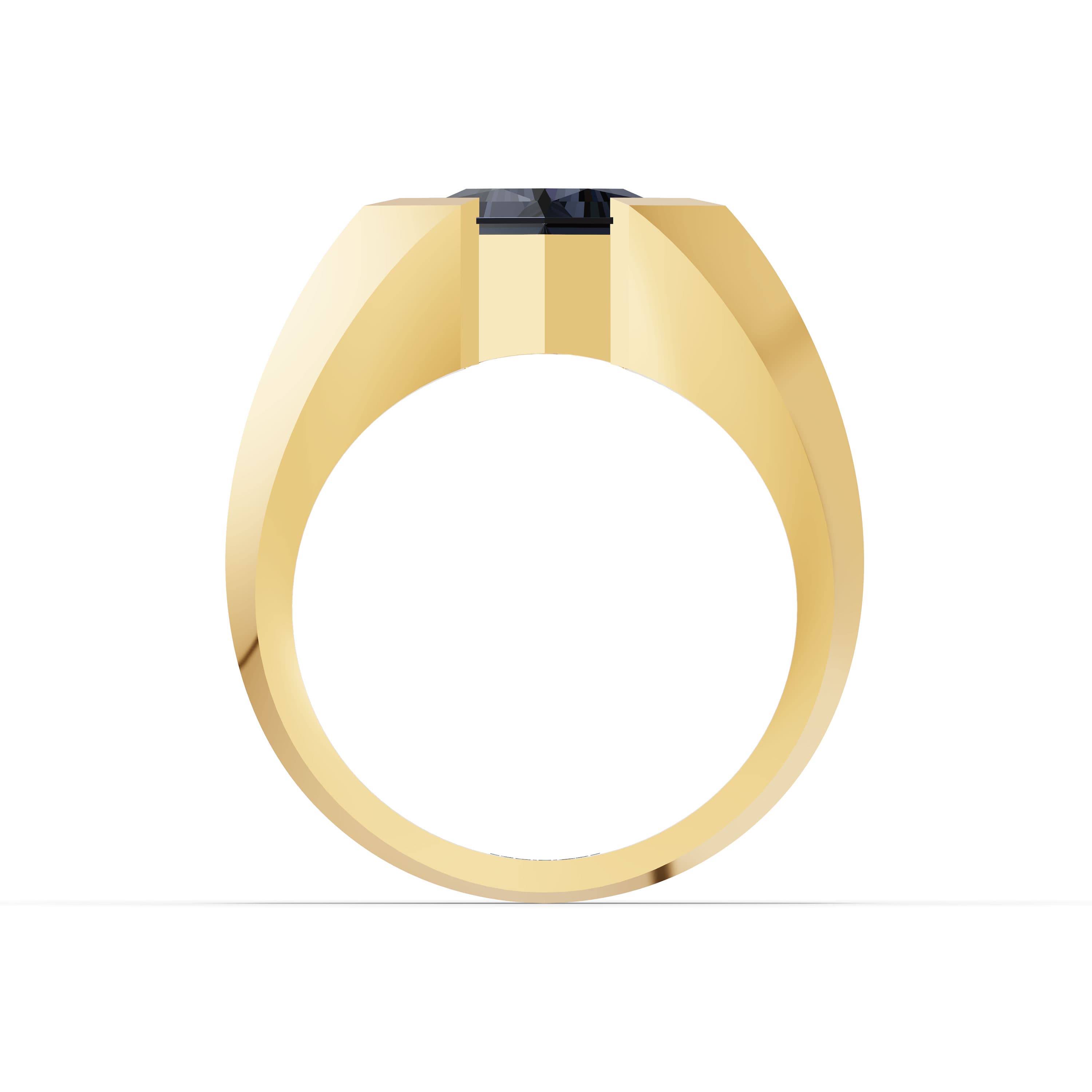 Spire Solitaire Men's Ring