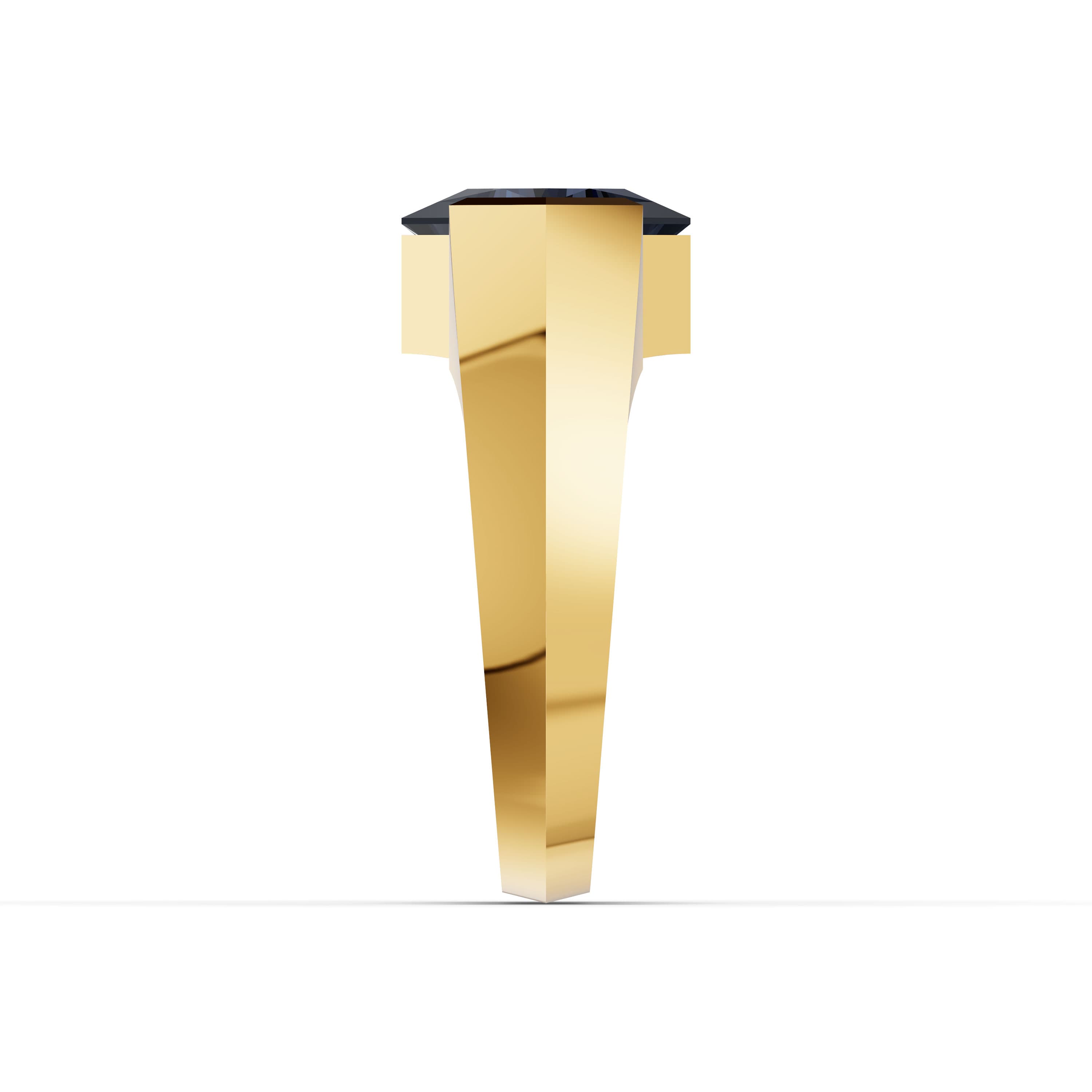 Spire Solitaire Men's Ring