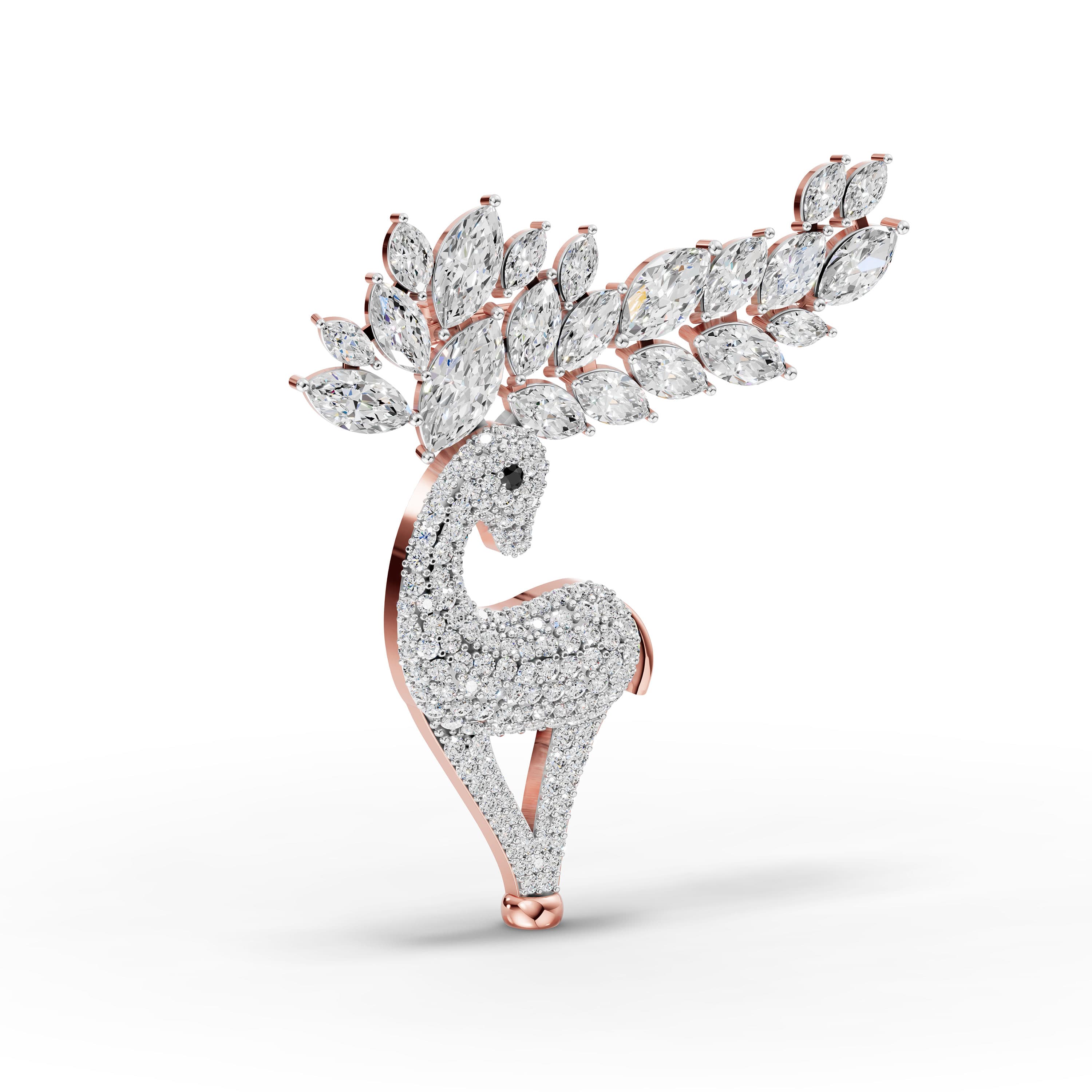 Cavalcade Marquise Brooch