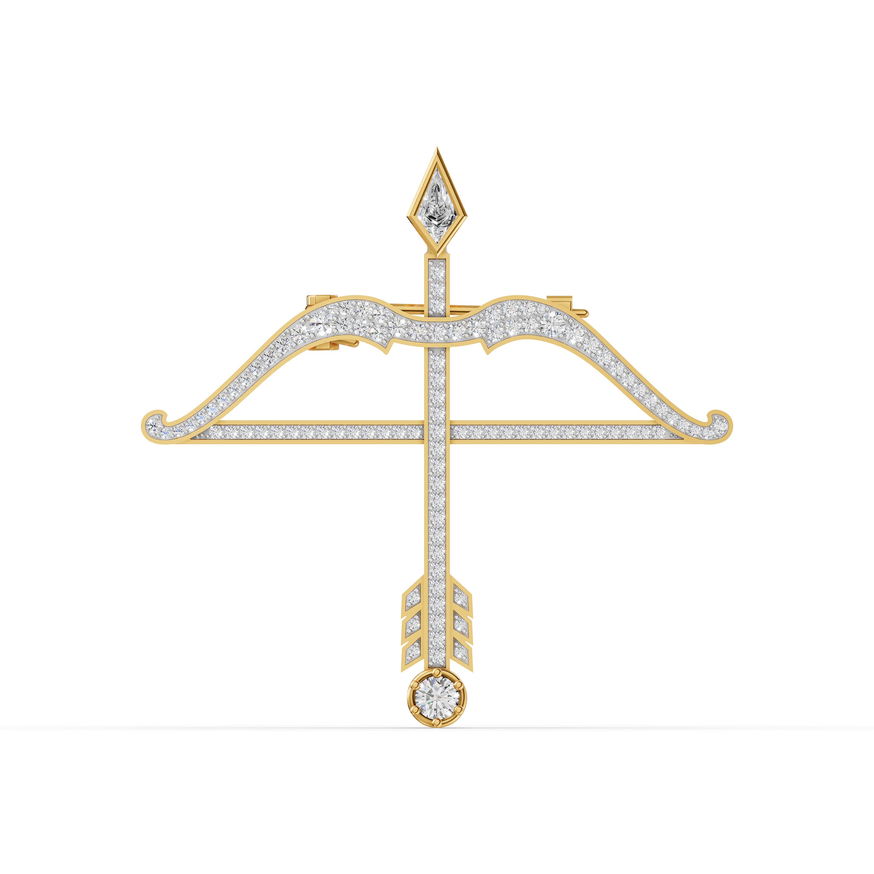 Keystone Kite-Center Brooch