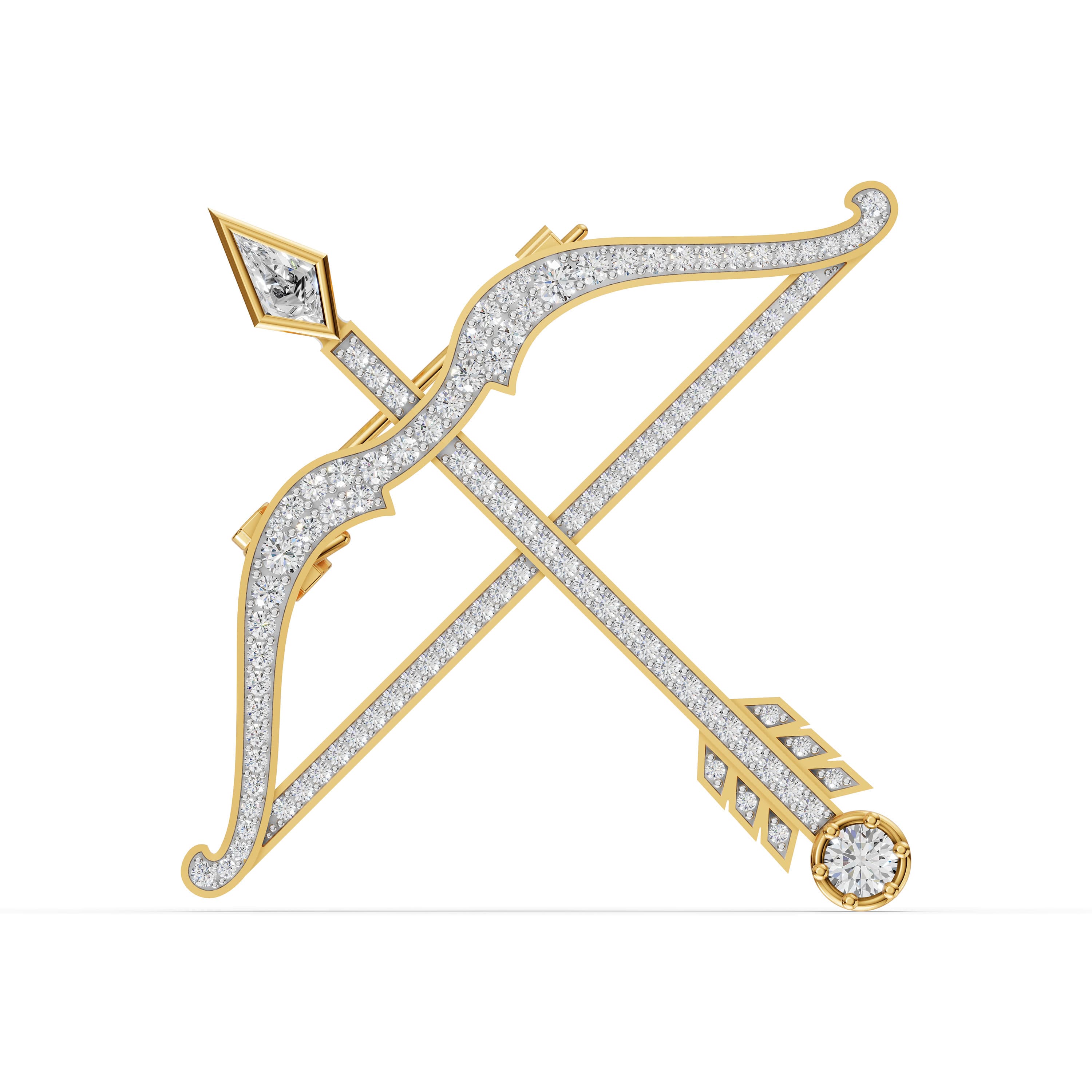Keystone Kite-Center Brooch