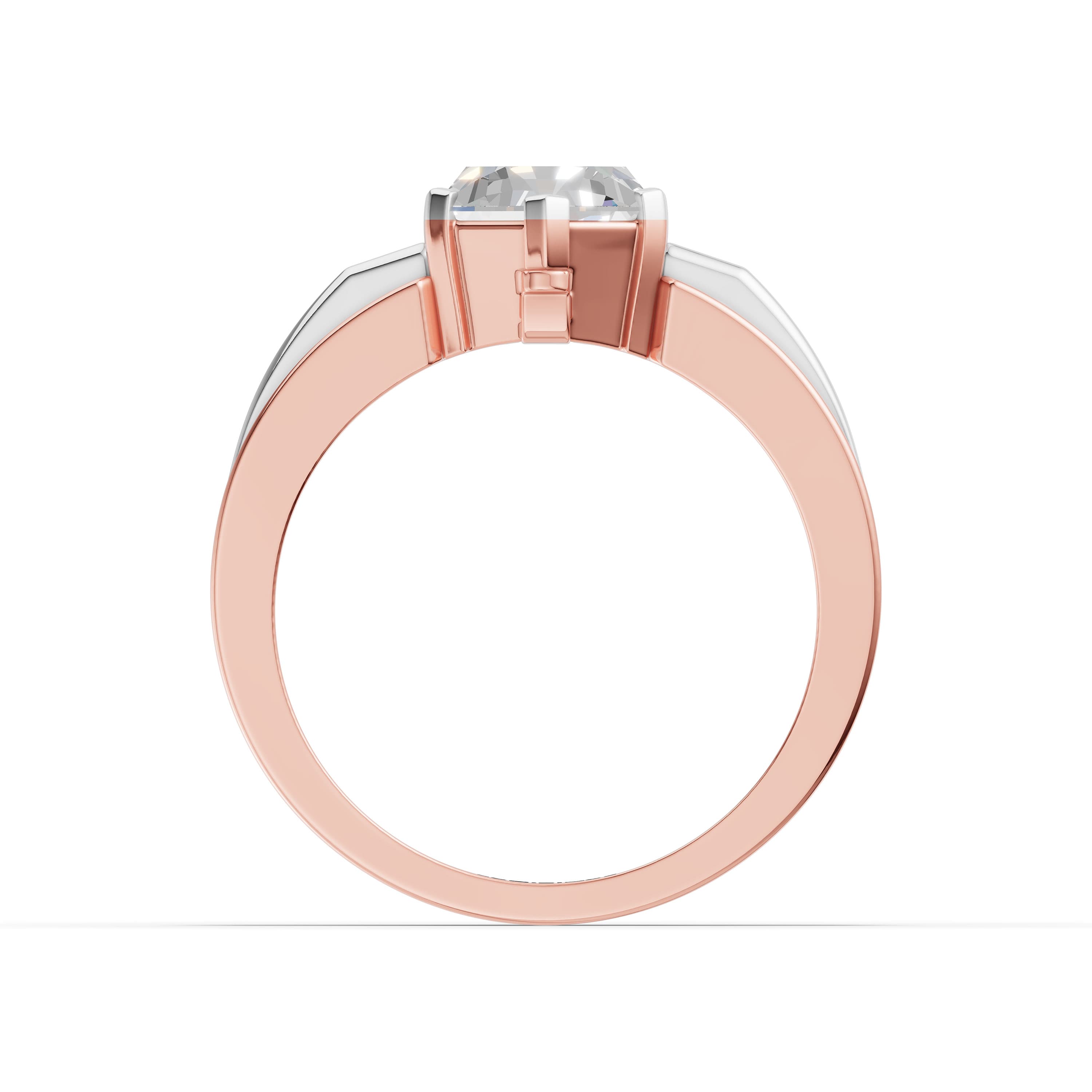 Forge Hexagon Solitaire Ring
