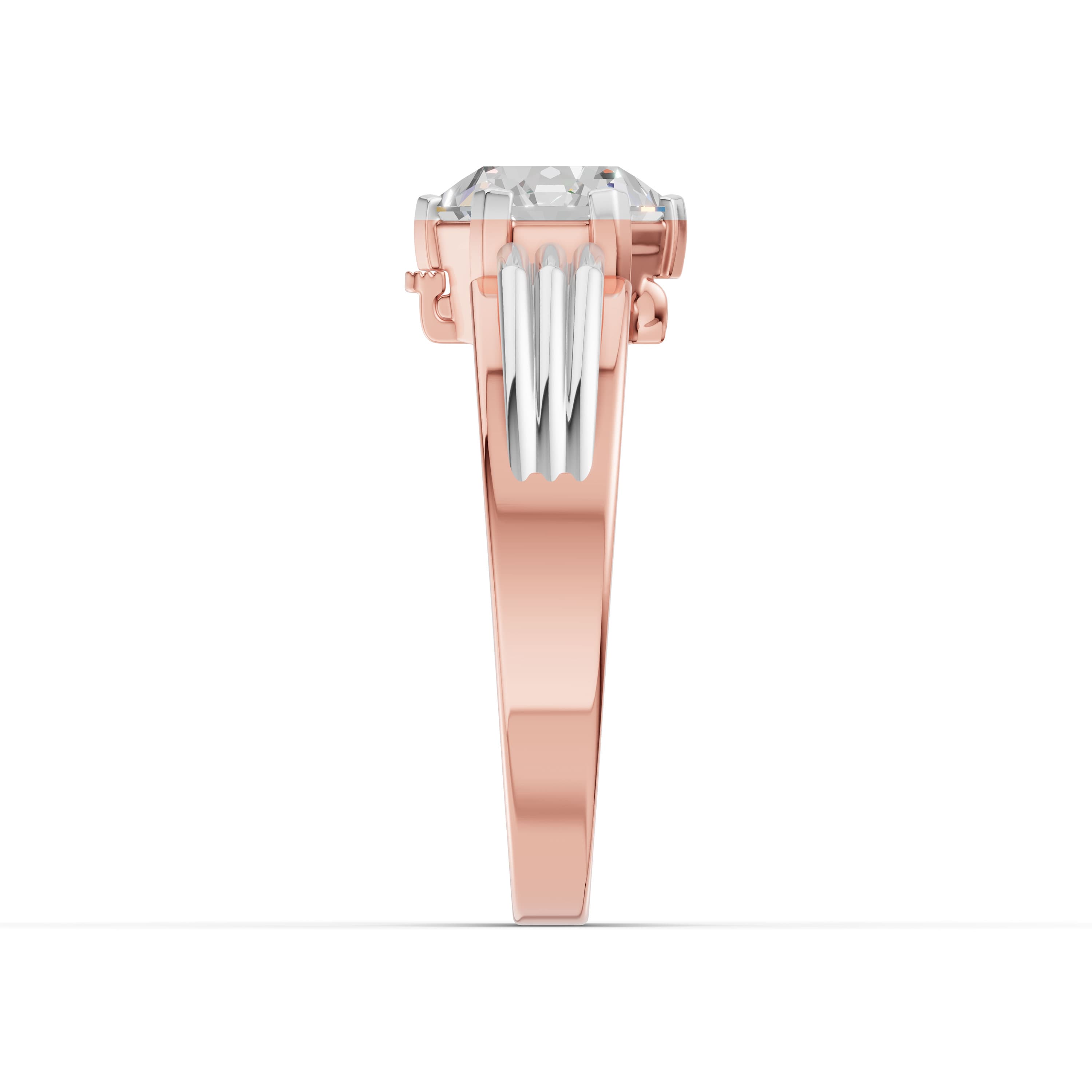 Forge Hexagon Solitaire Ring