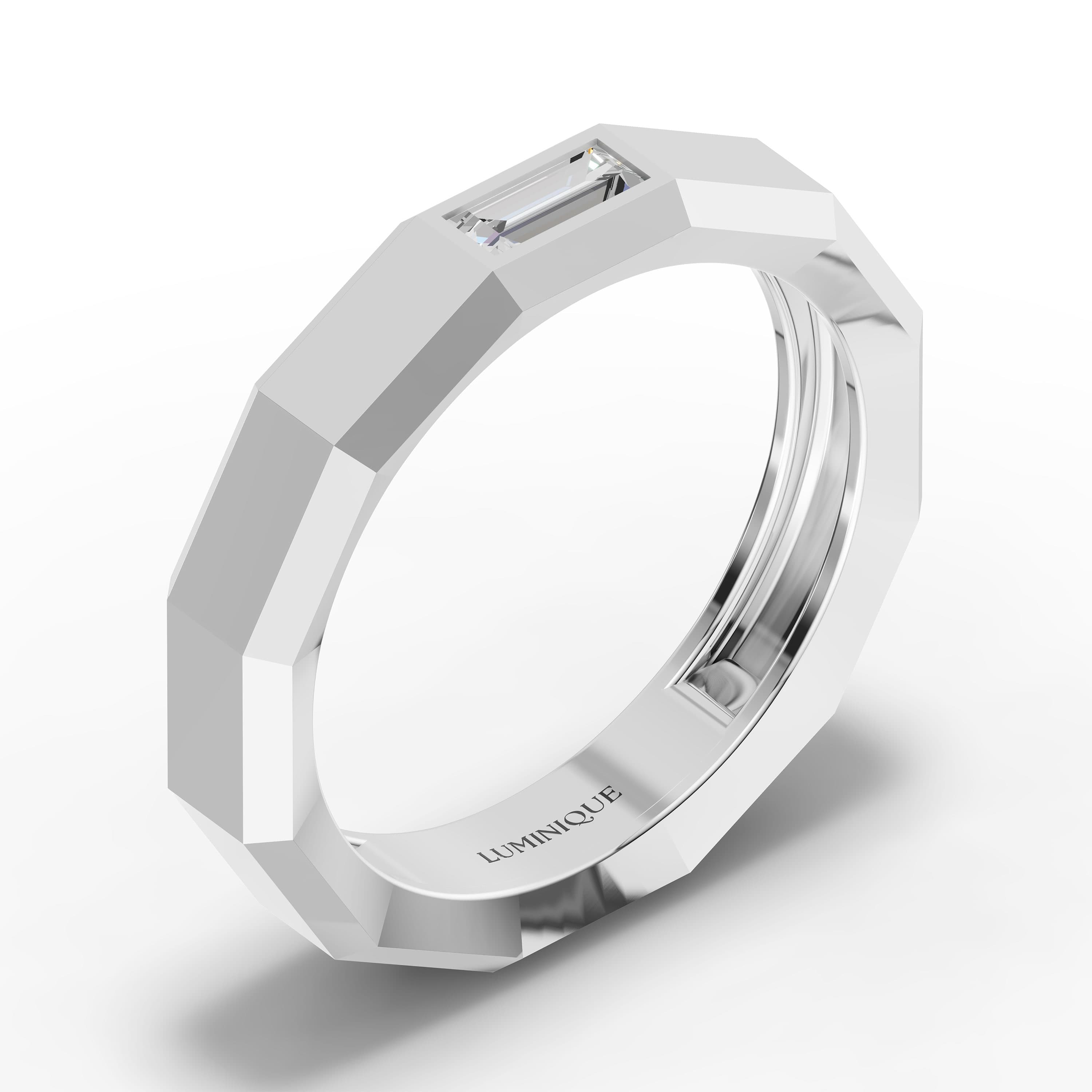 Monolith Baguette Eternity Band