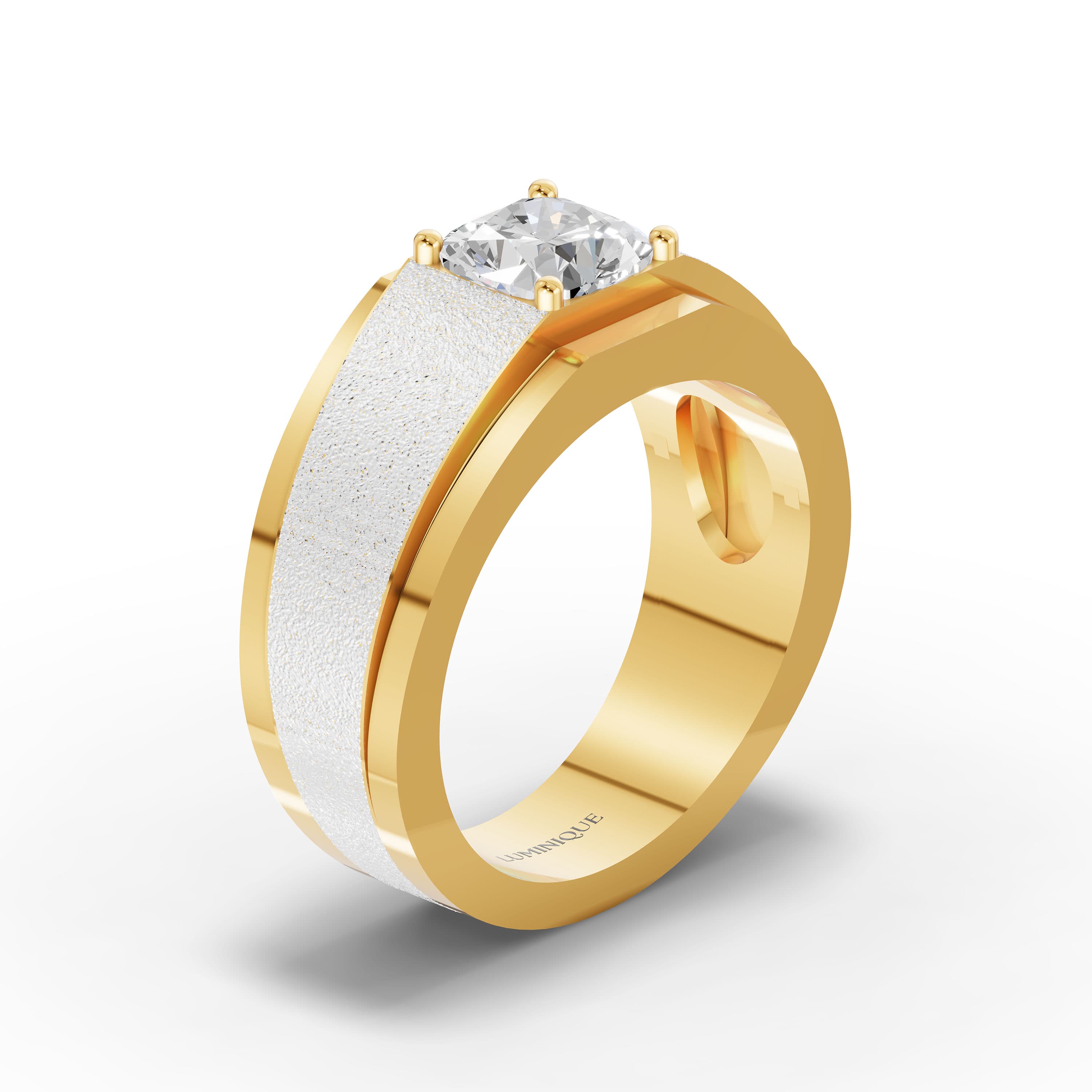 Magnus Cushion Solitaire Ring