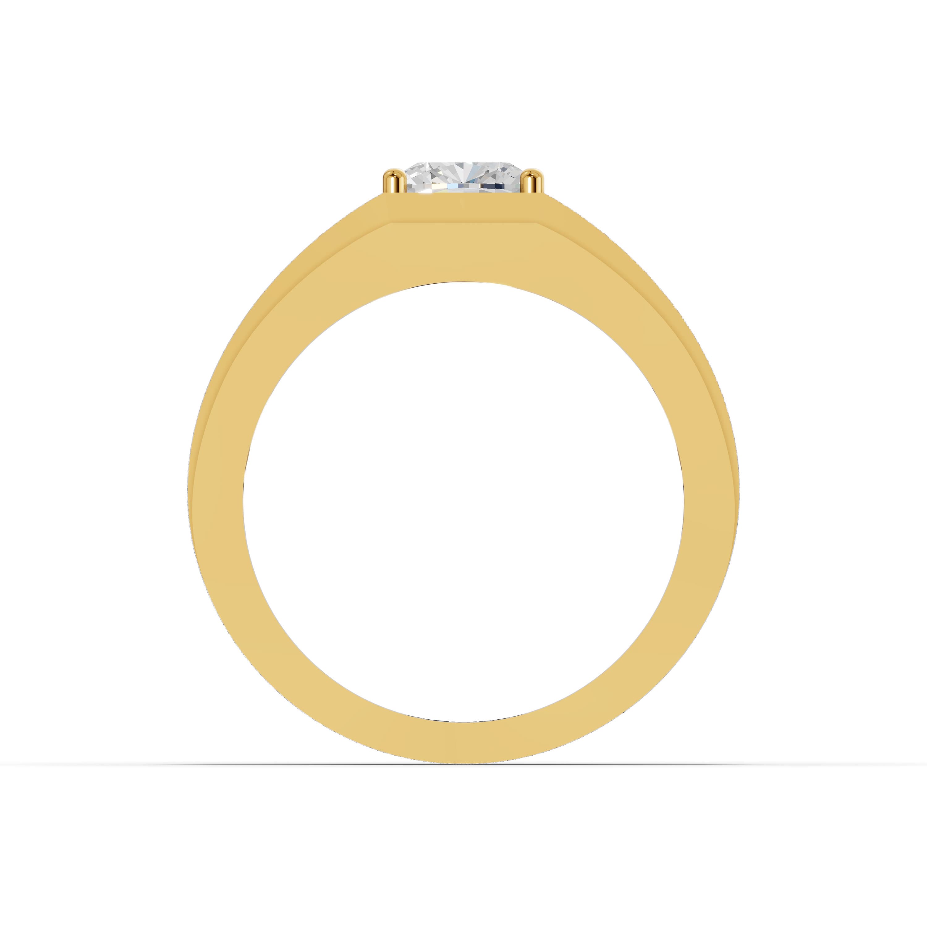 Magnus Cushion Solitaire Ring