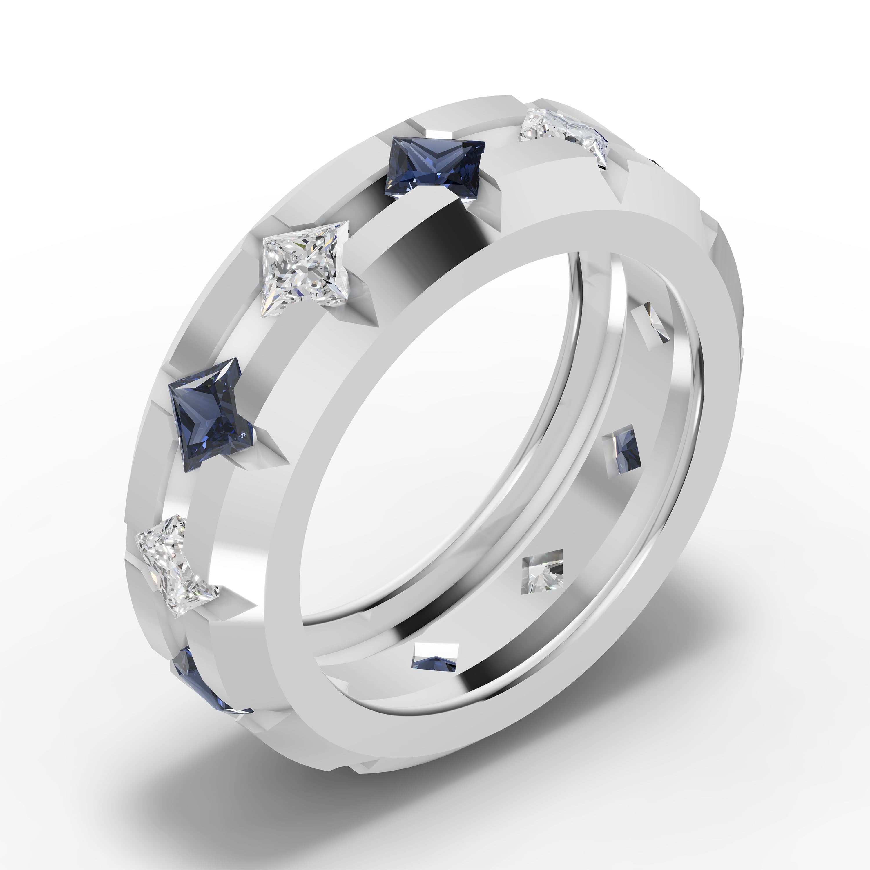 Vector Sapphire Eternity Band