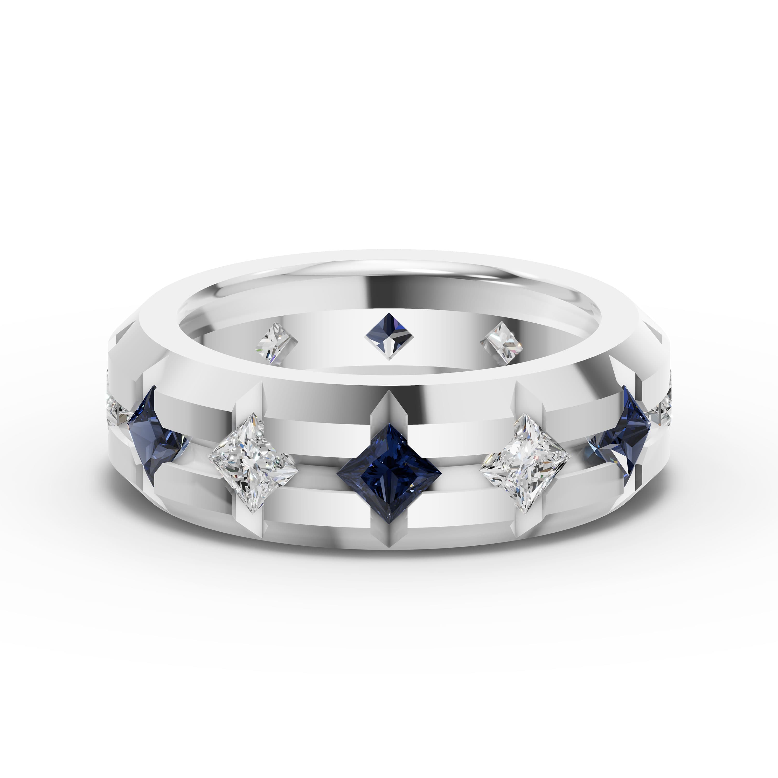 Vector Sapphire Eternity Band