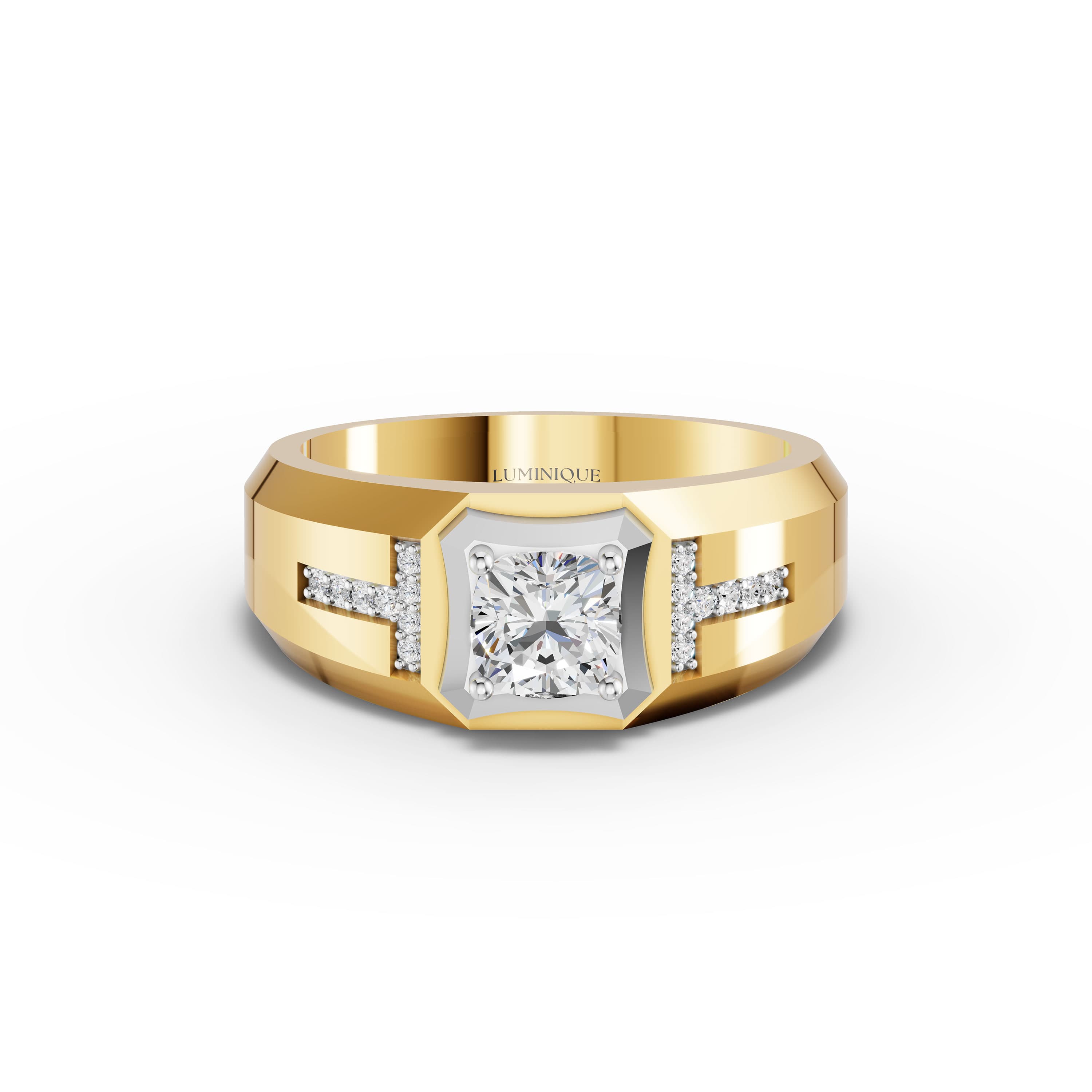 Kaspar Cushion Cluster Ring