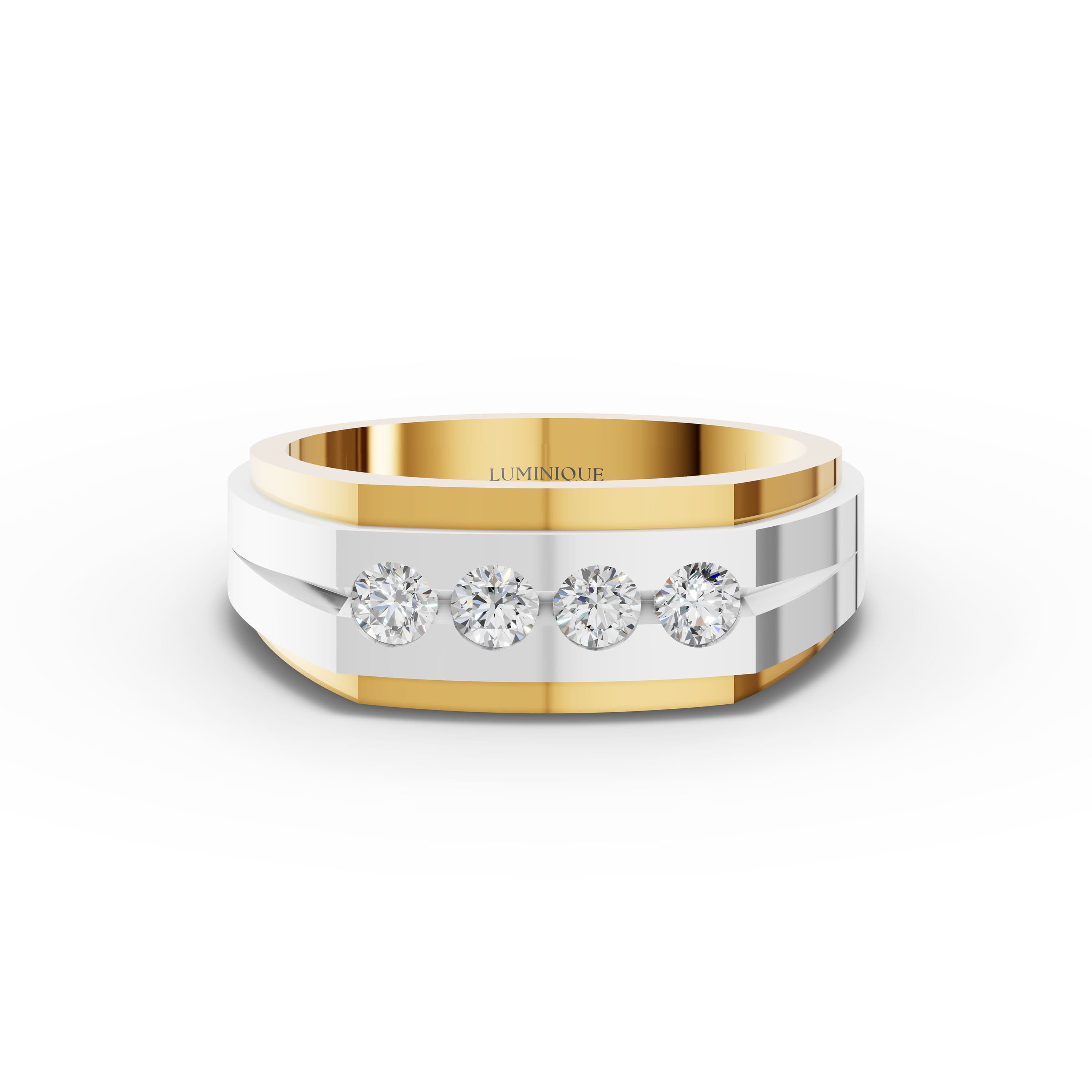 Tenon Pave Men's Ring