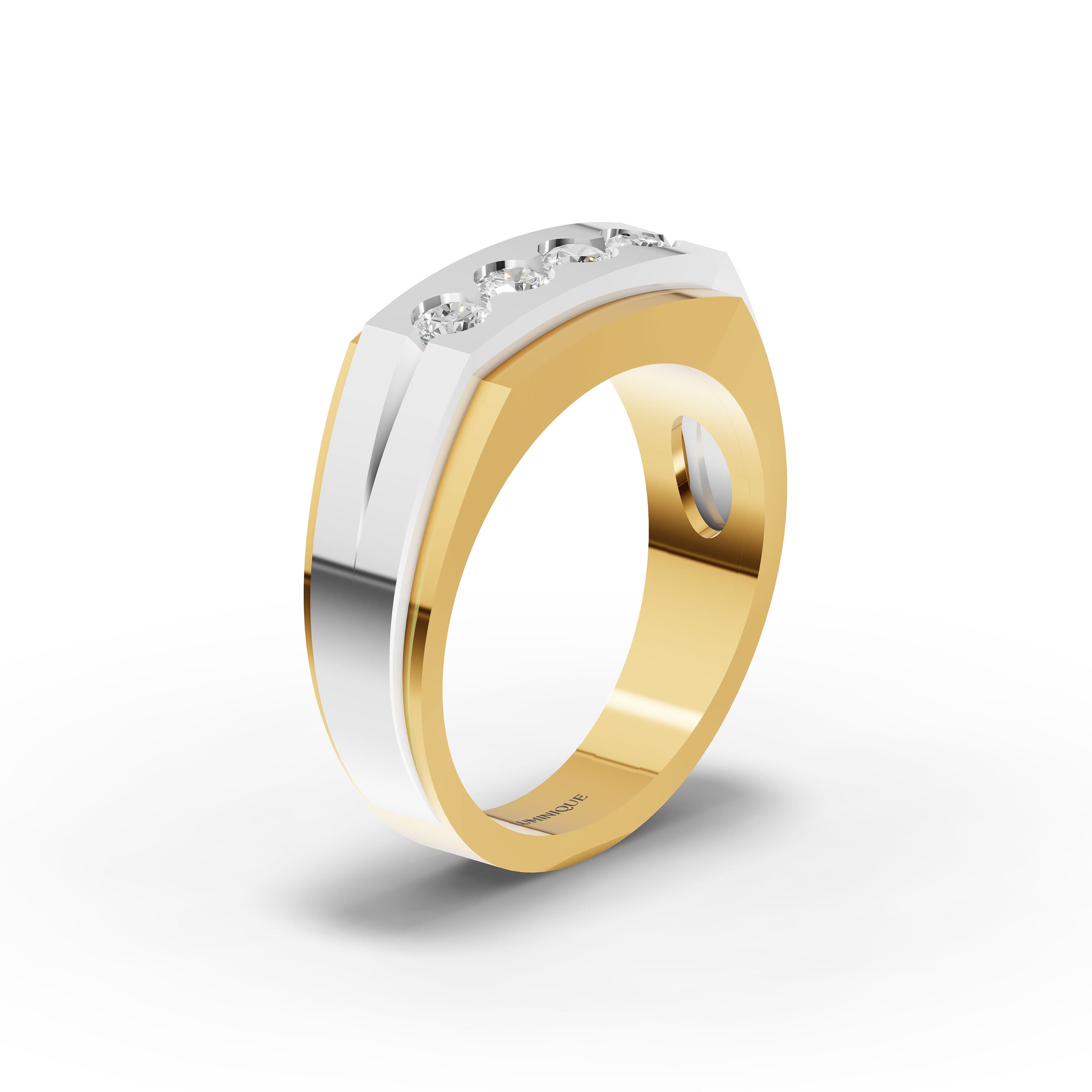 Tenon Pave Men's Ring