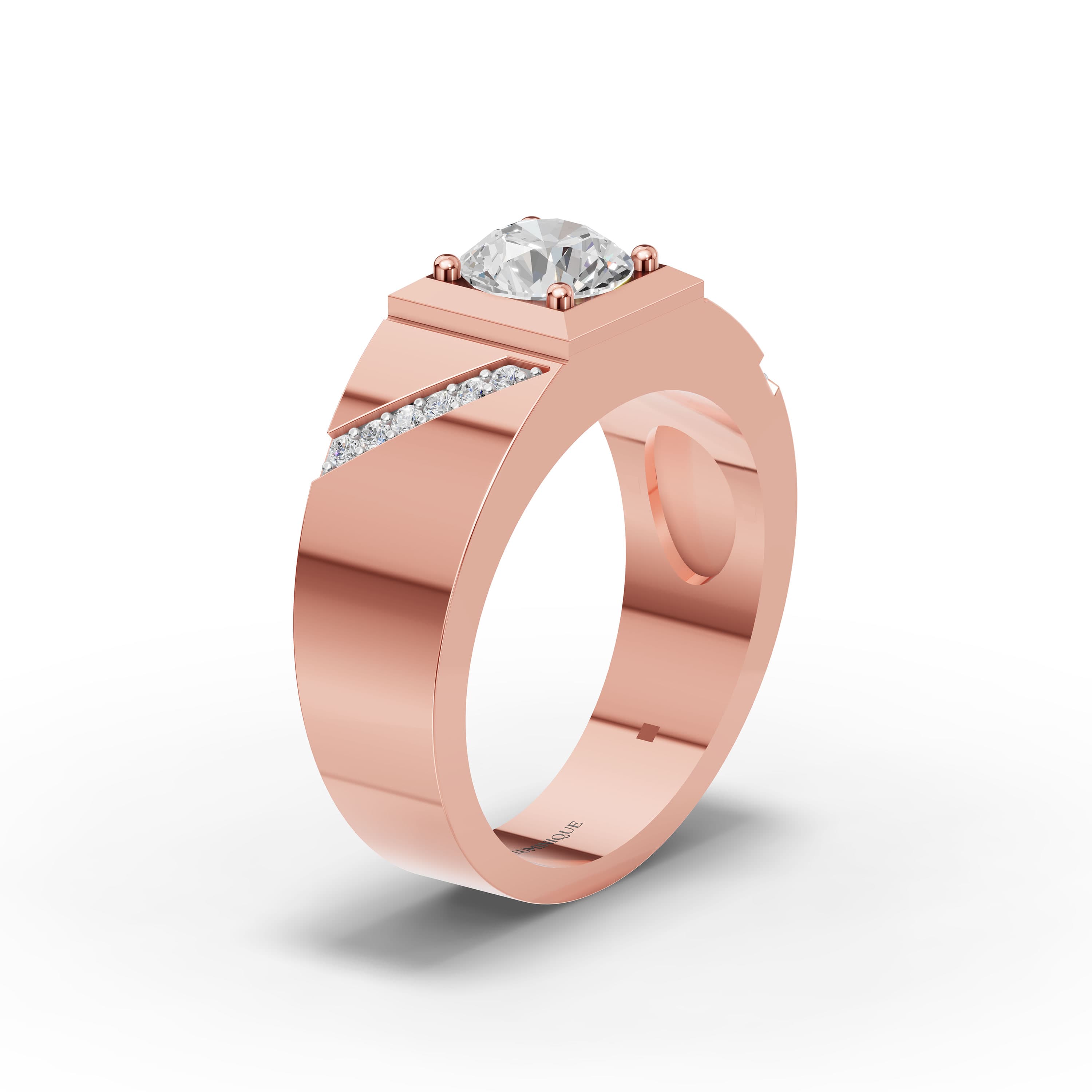 Rowan Round Men's Ring