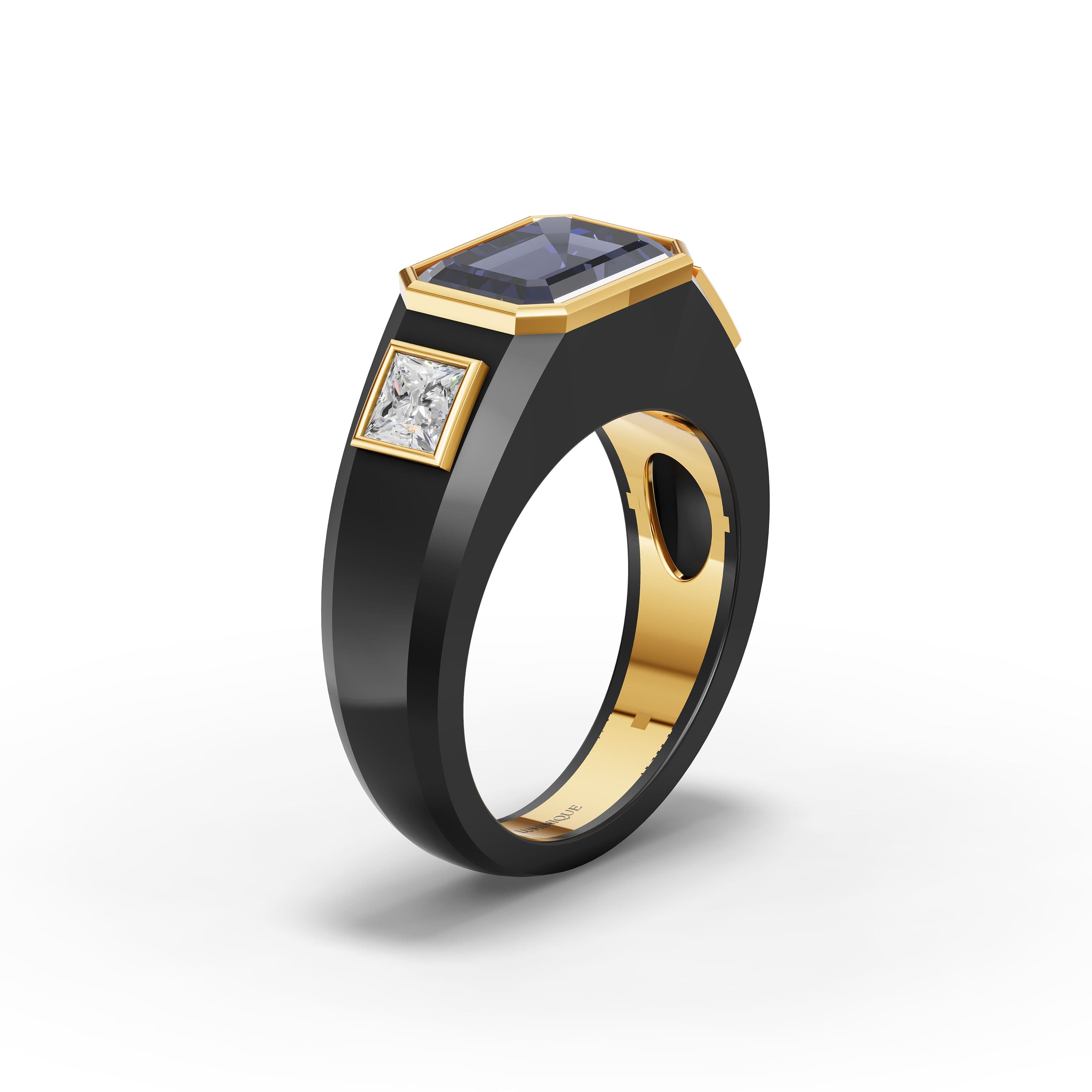 Daphne Emerald Three Stone Ring