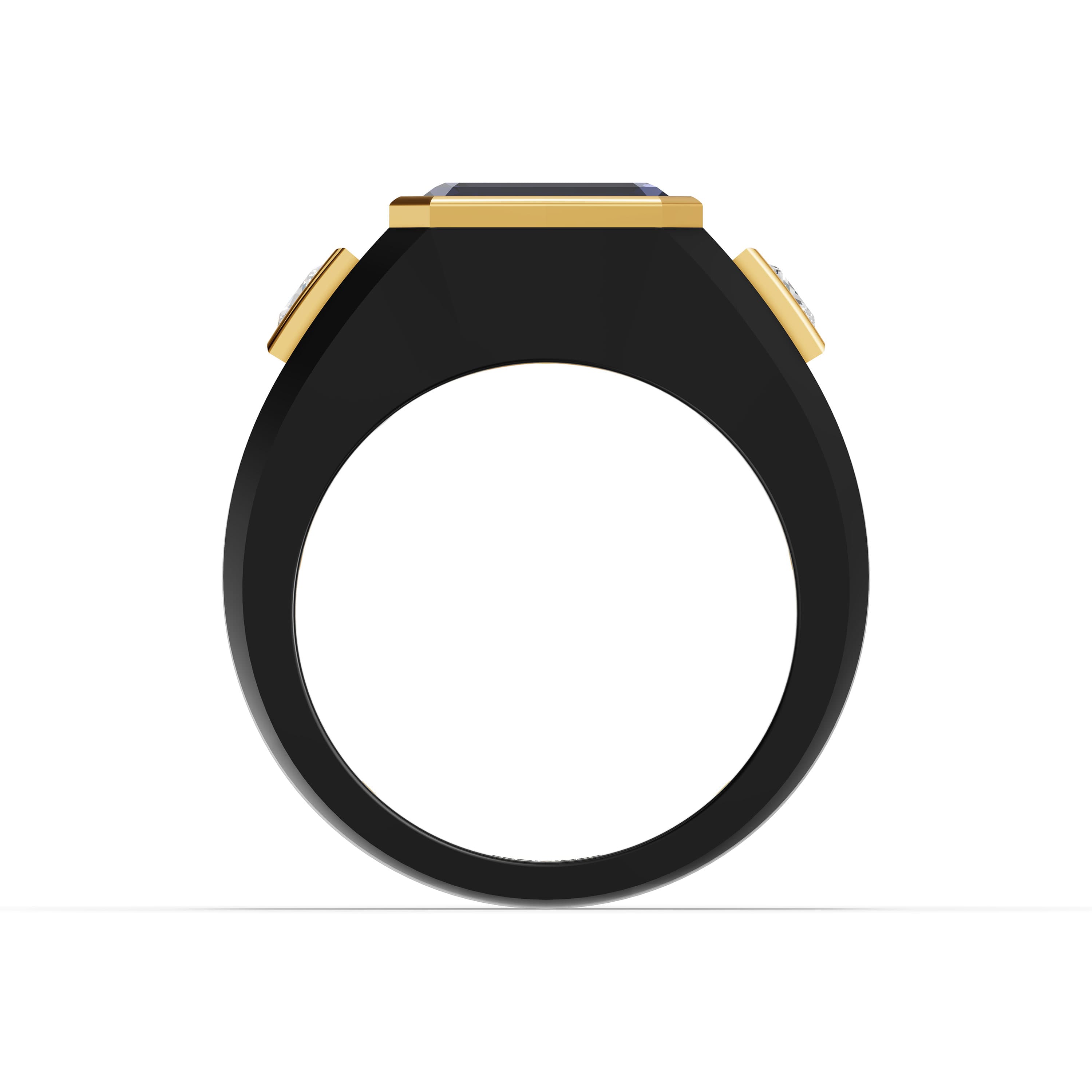 Daphne Emerald Three Stone Ring