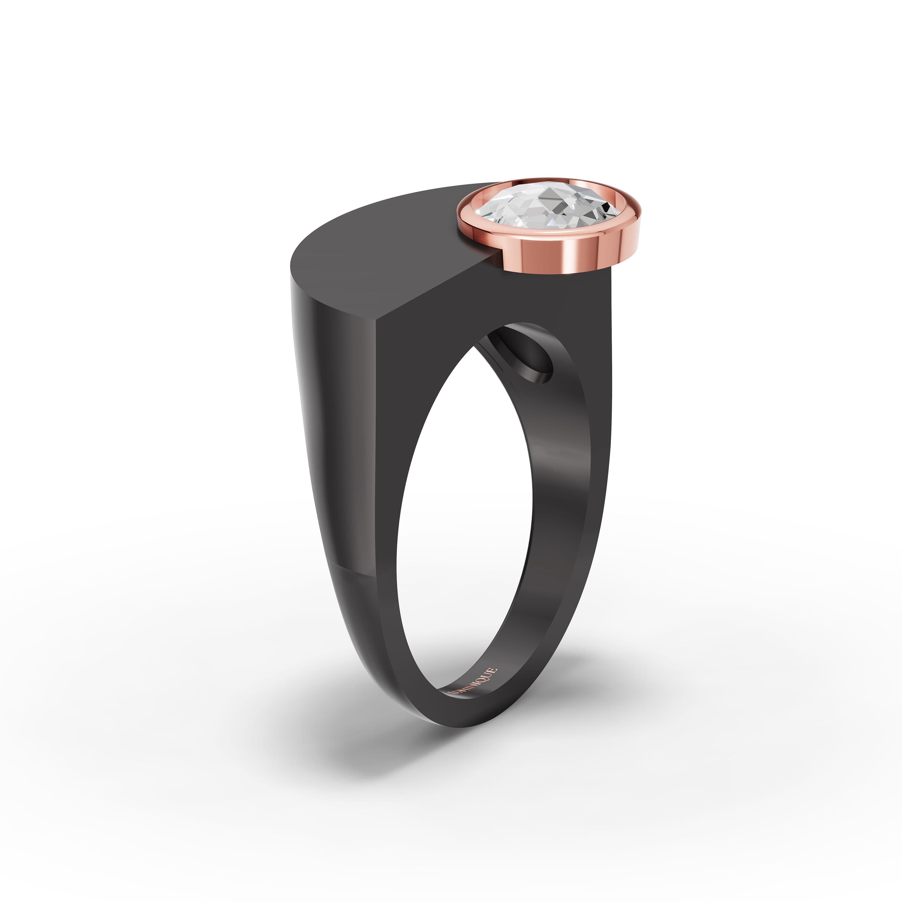 Juno Round Solitaire Ring