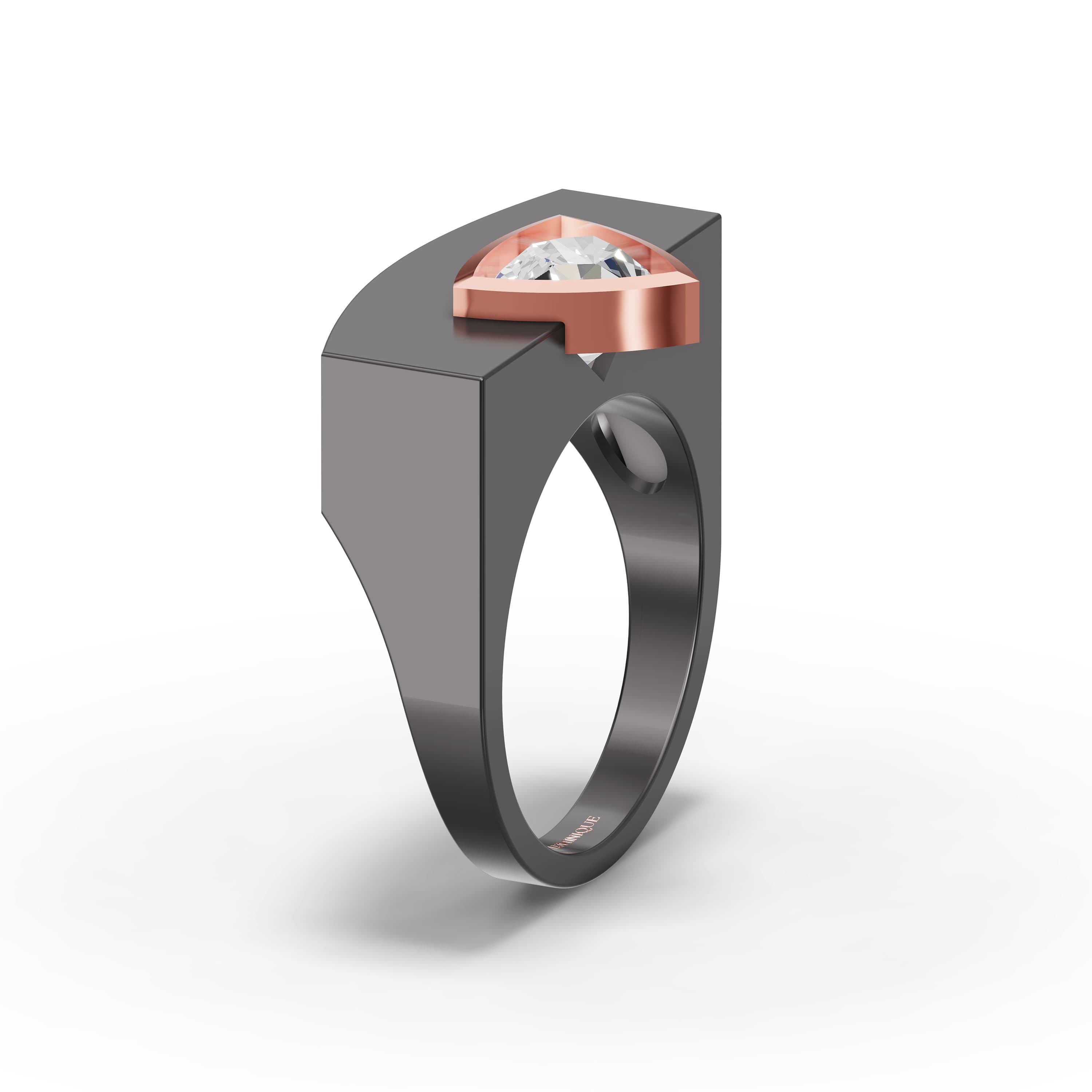Avice Trillion Solitaire Ring