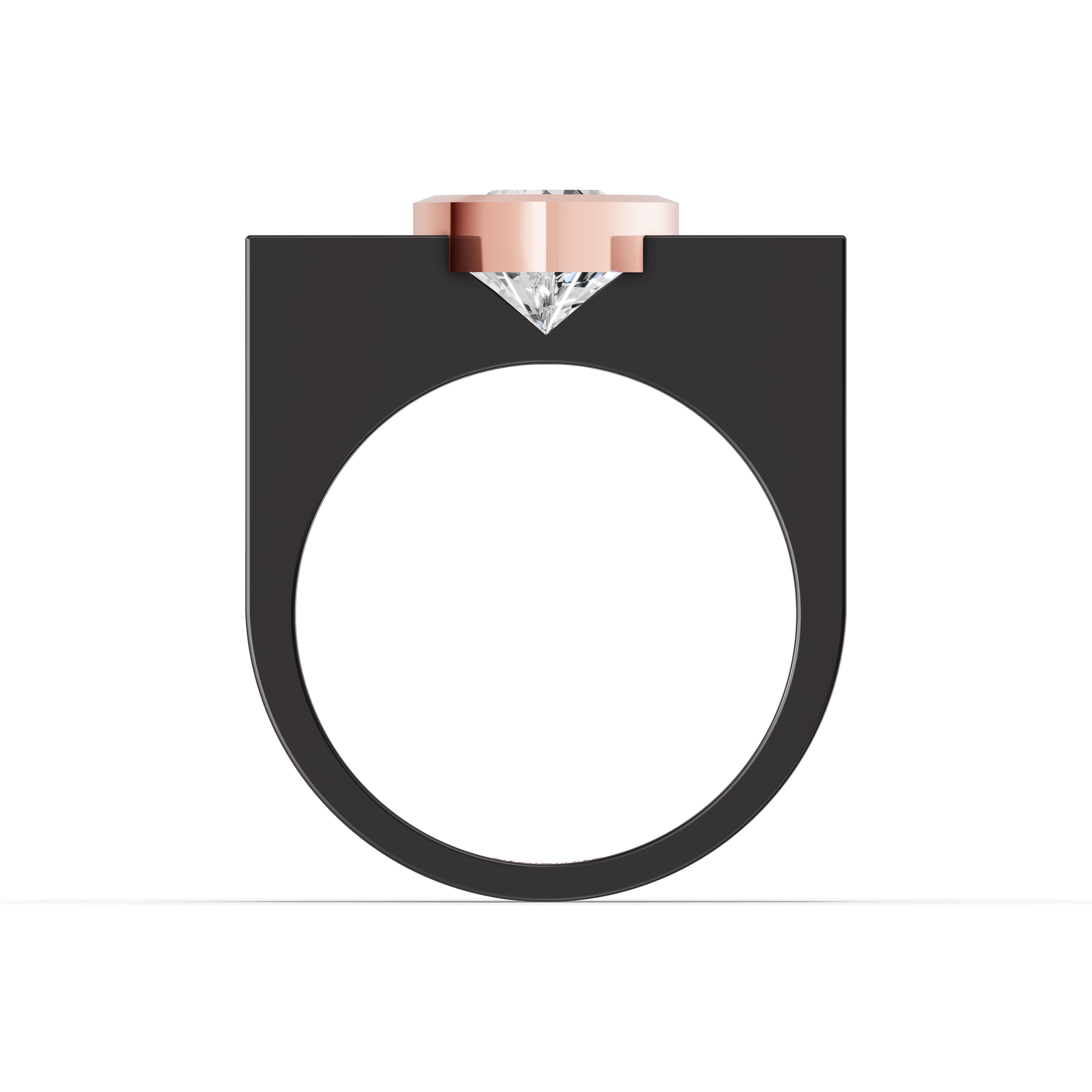 Avice Trillion Solitaire Ring
