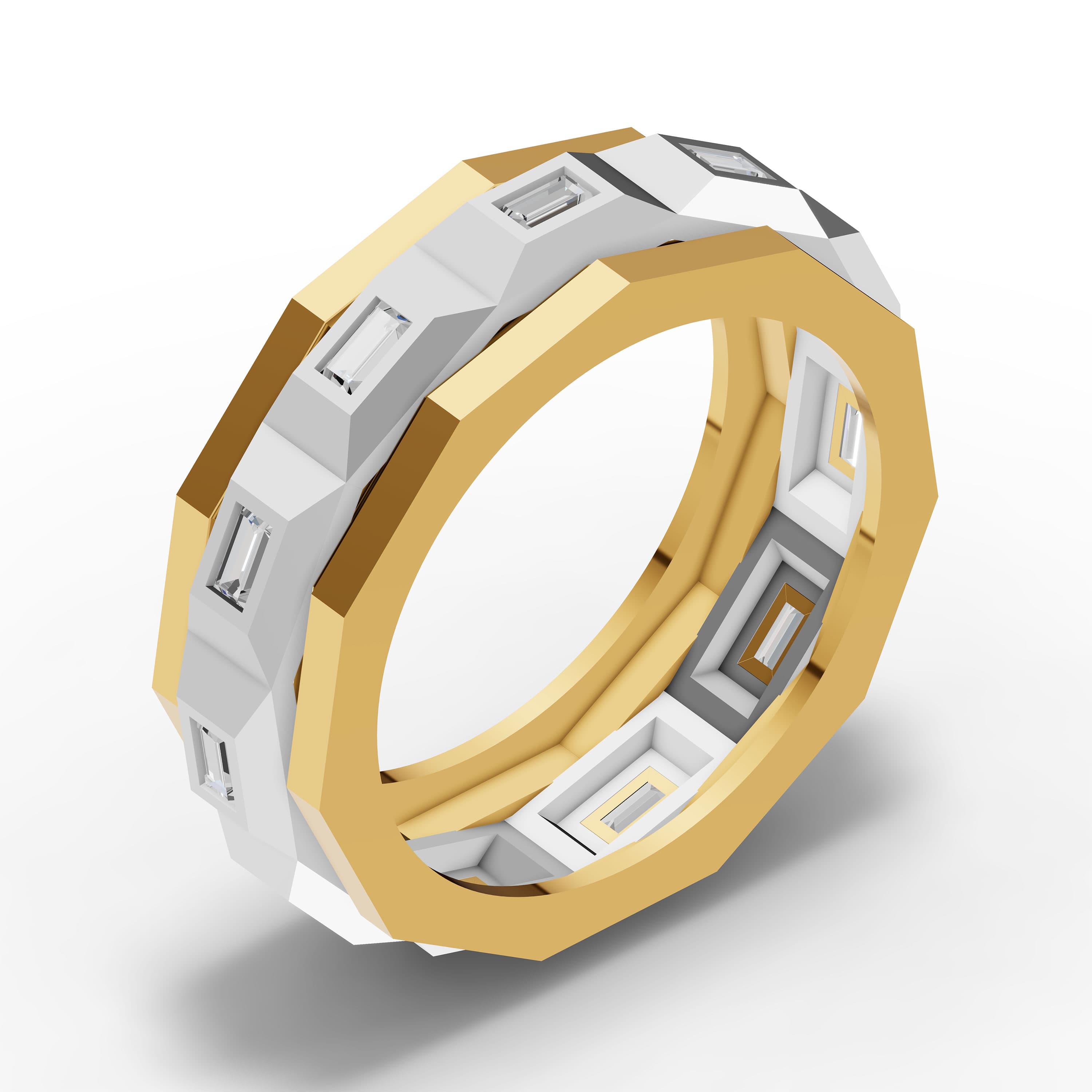 Zephyr Baguette Band Ring