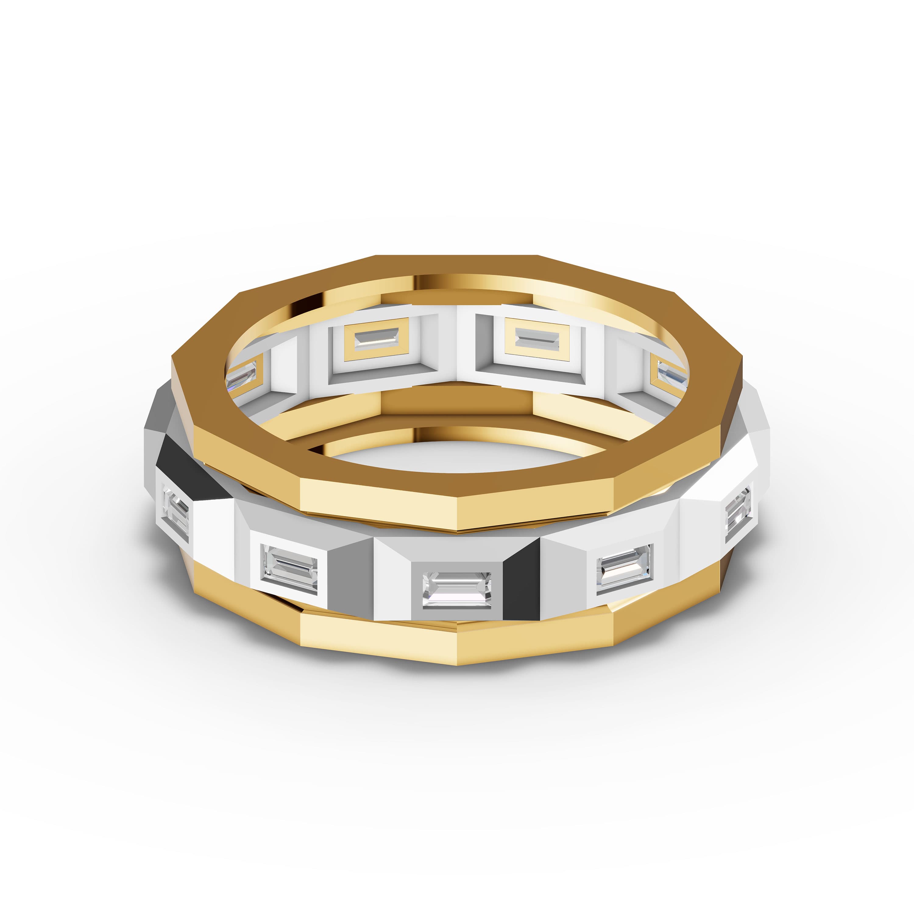 Zephyr Baguette Band Ring