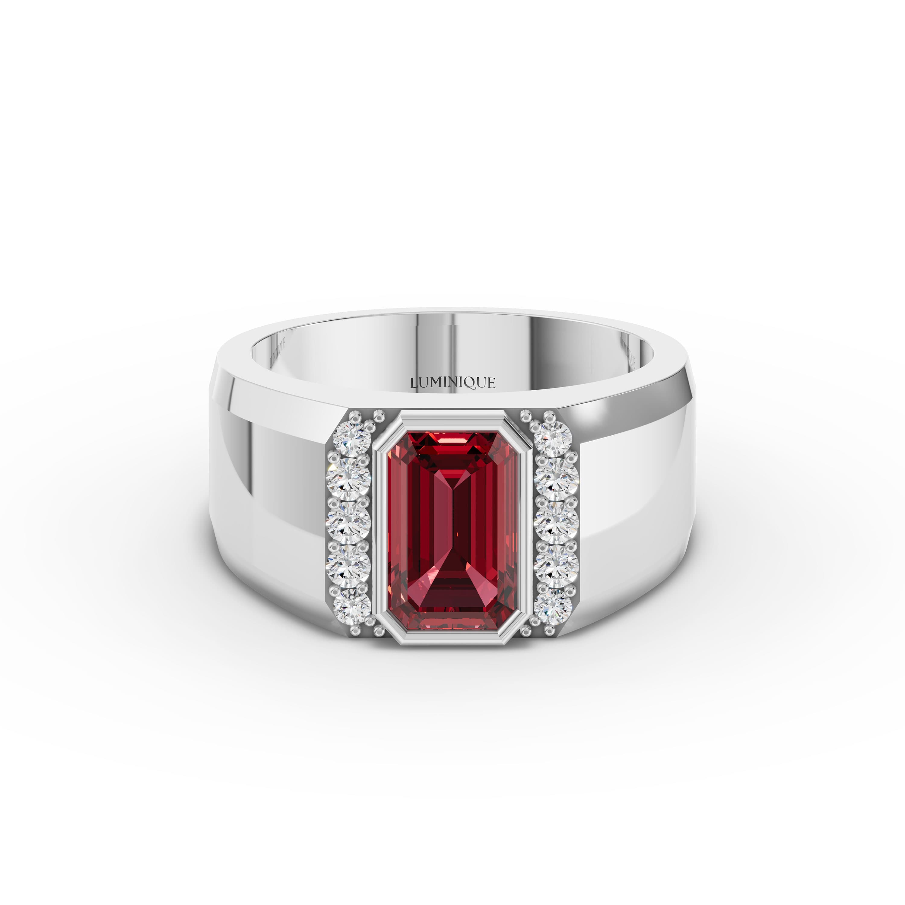 Cabot Emerald Cut Solitaire Ring
