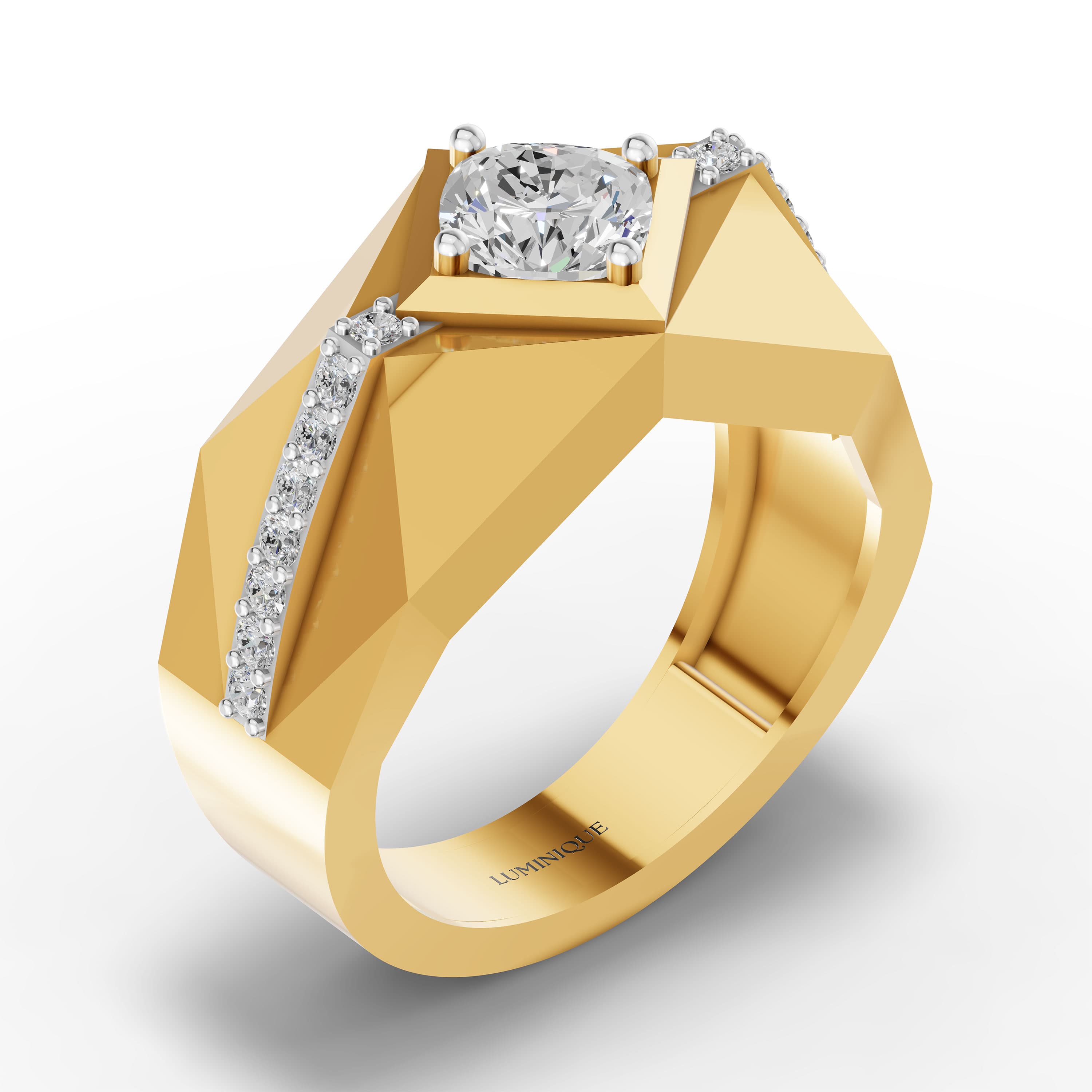 Kestrel Cushion Halo Ring