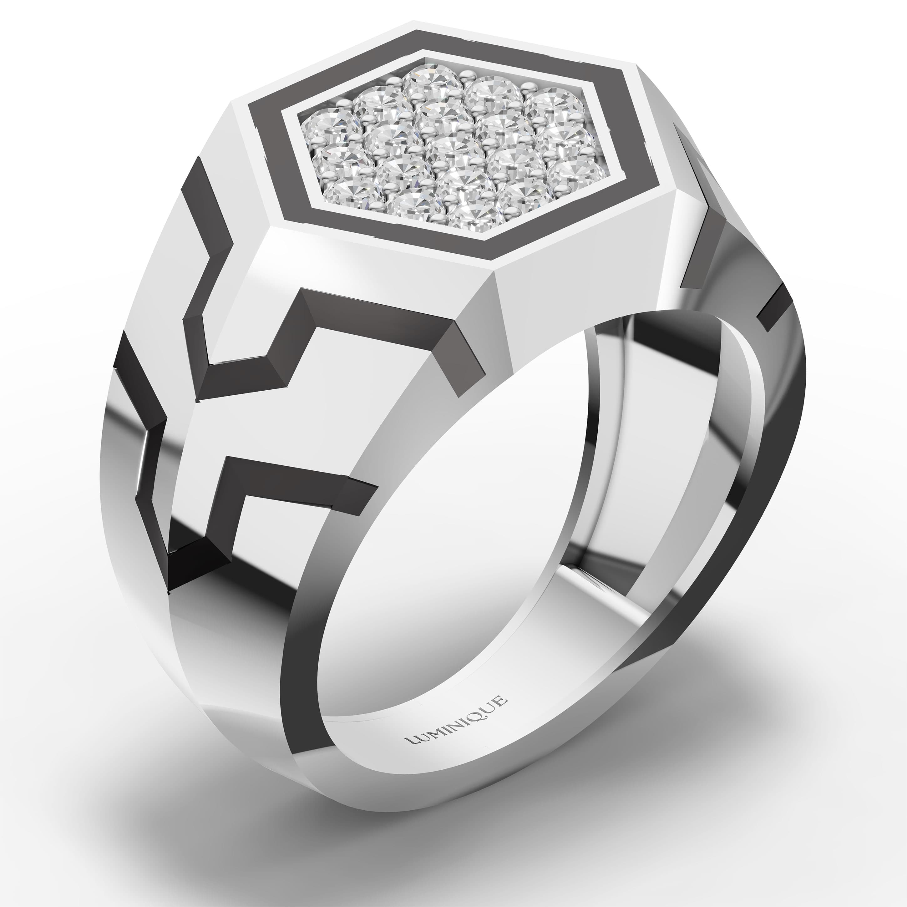 Juniper Round Pave Ring