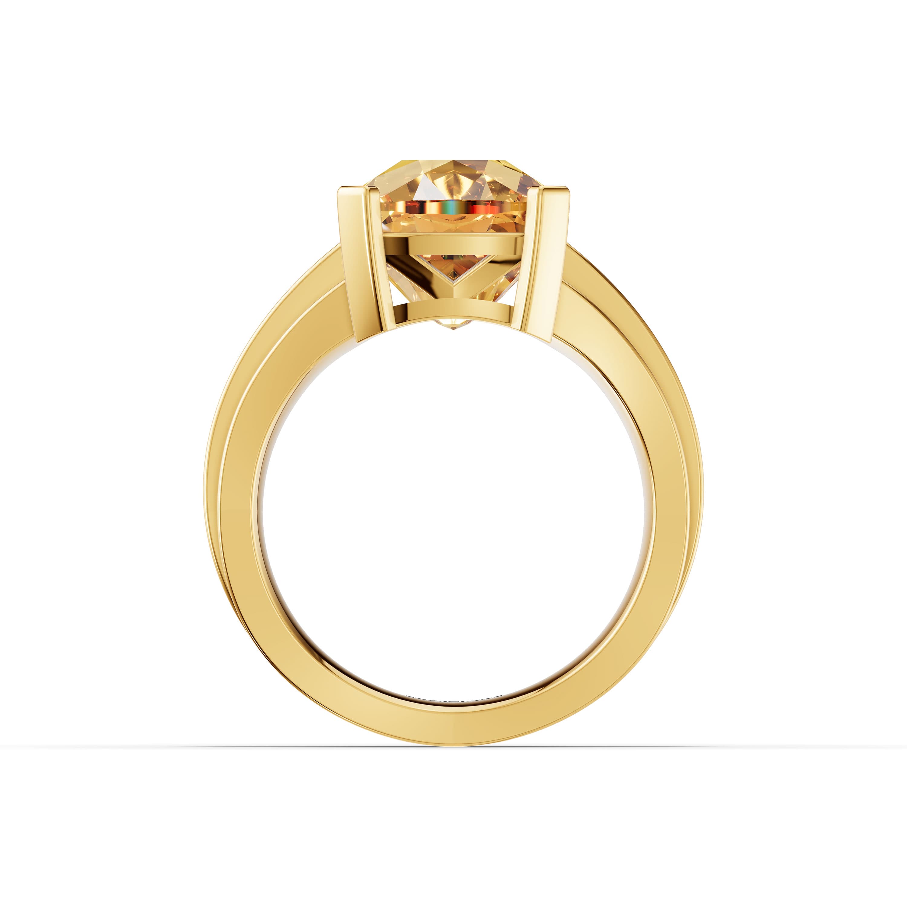Castel Cushion Citrine Ring