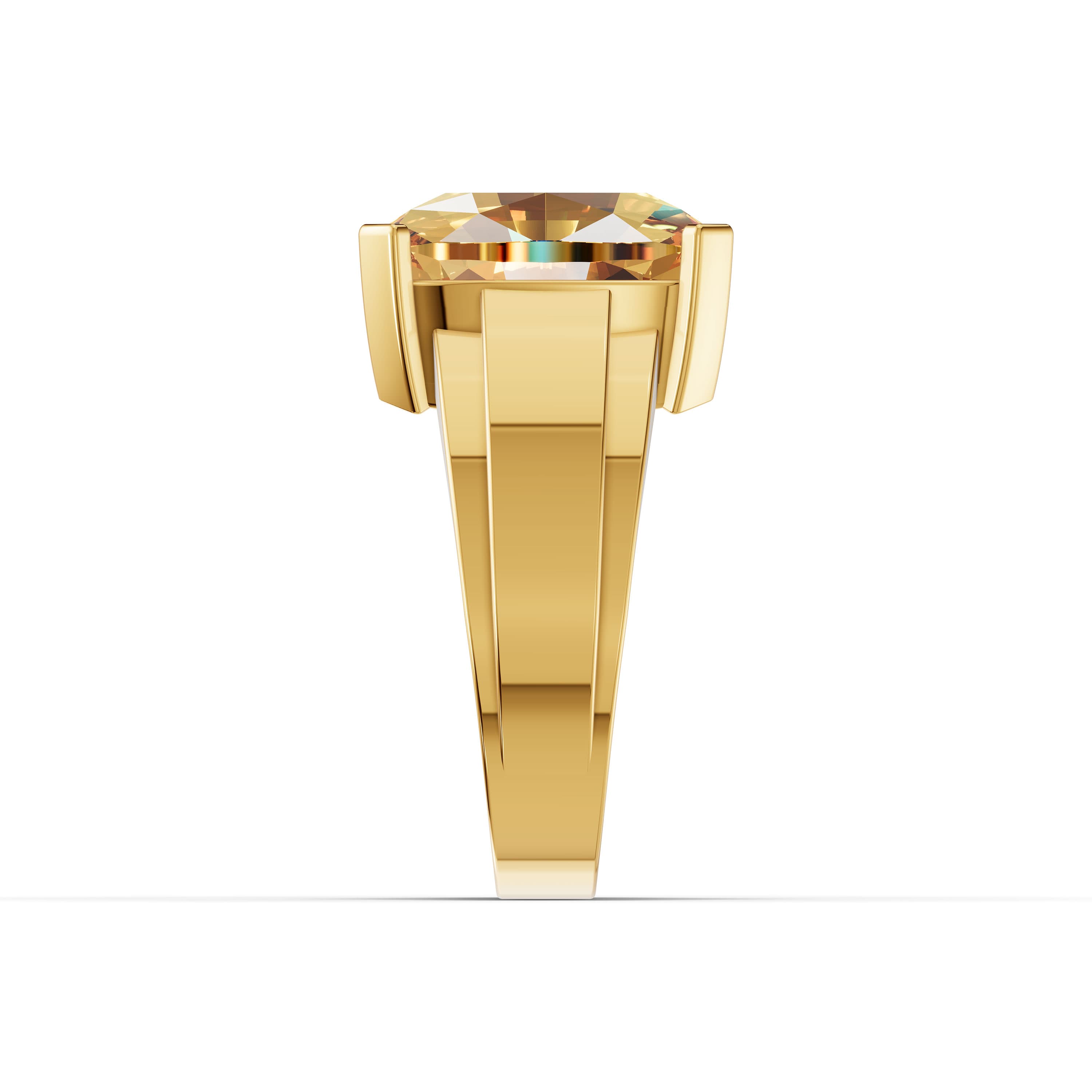 Castel Cushion Citrine Ring