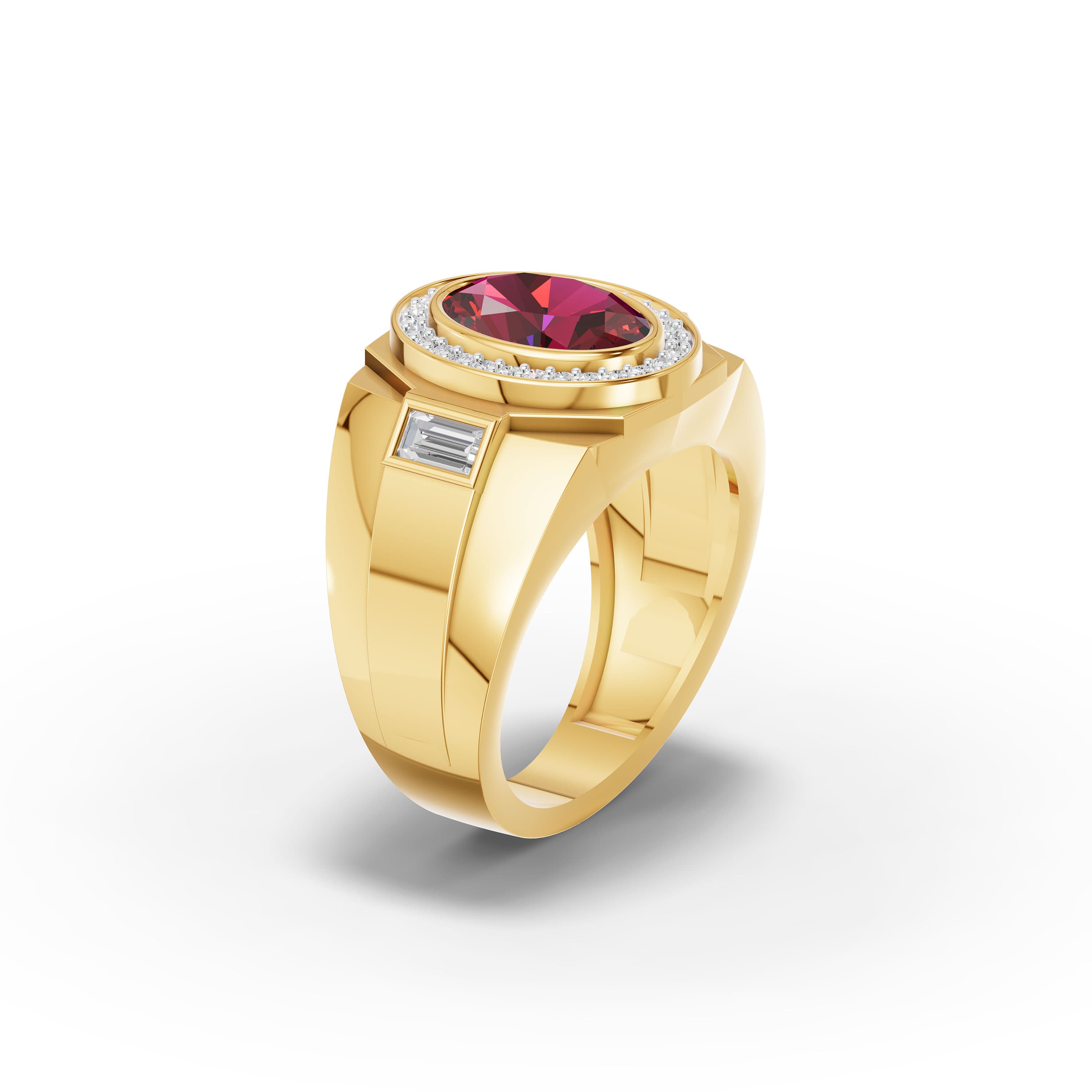 Rufus Ruby Men's Ring