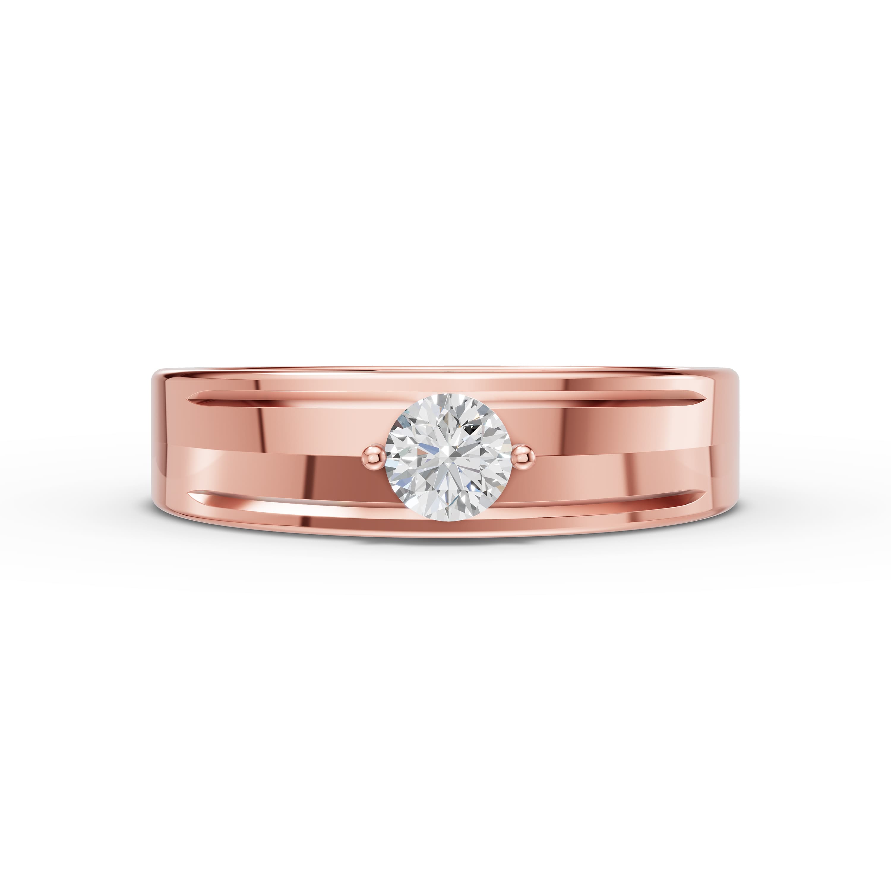 Linus Round Solitaire Ring