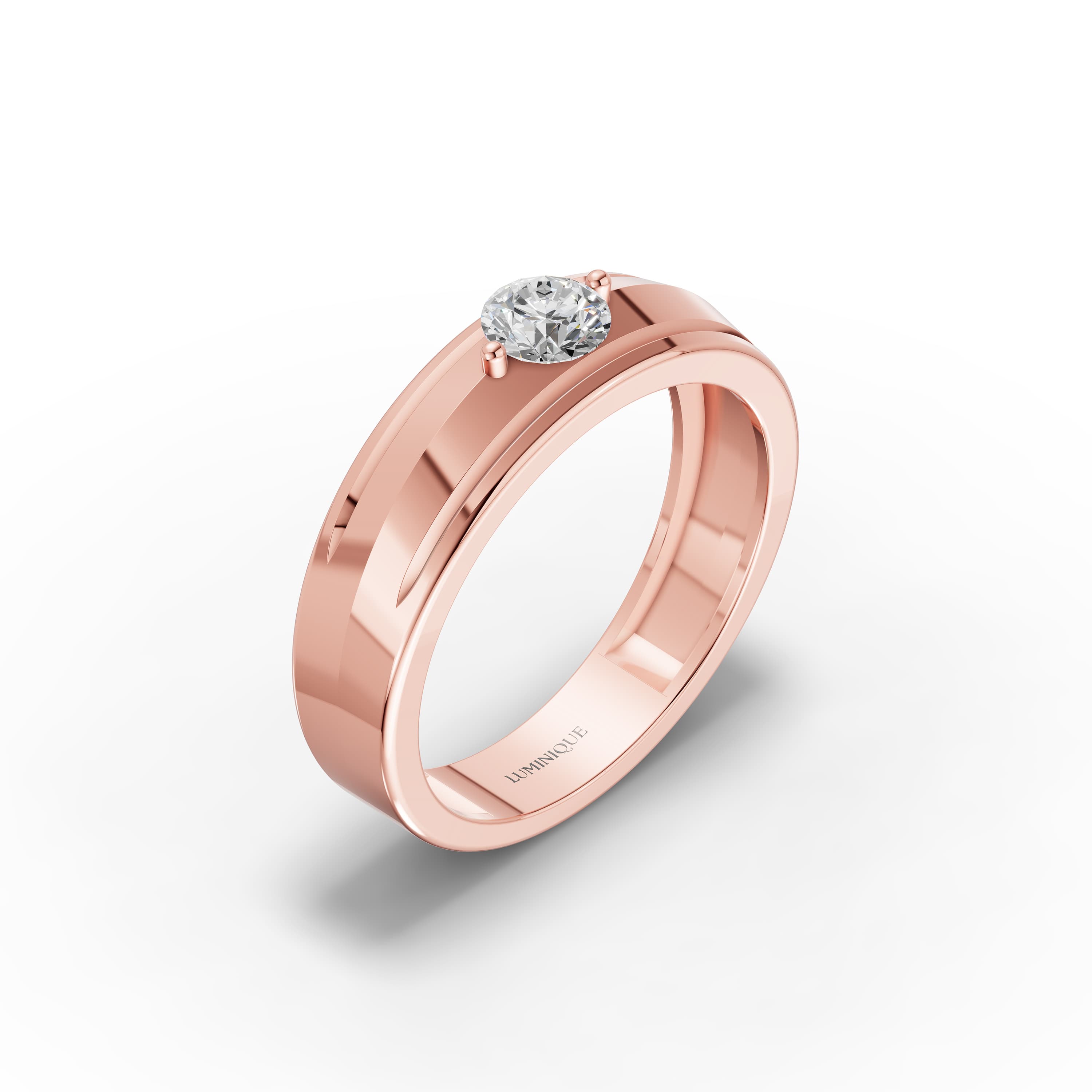 Linus Round Solitaire Ring