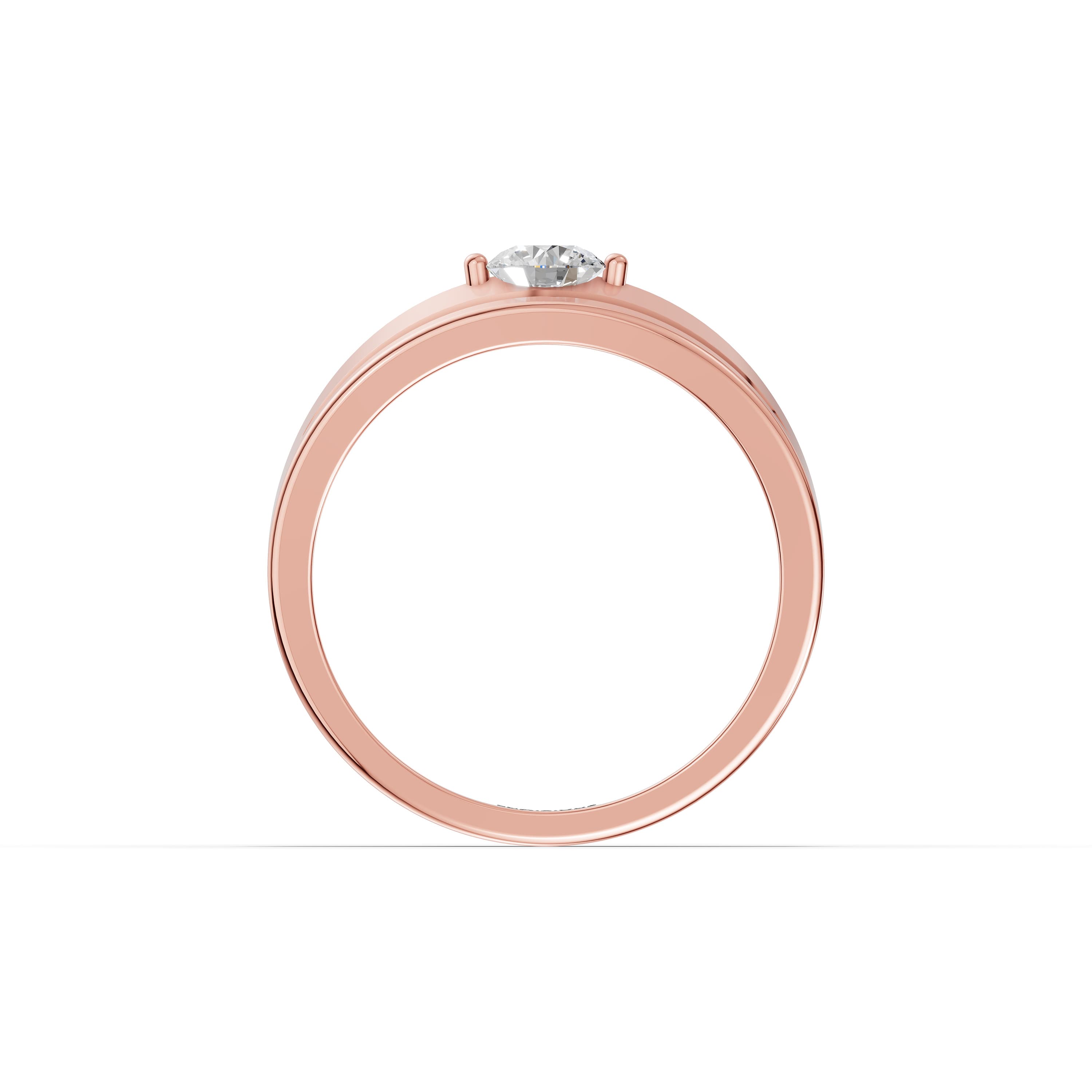 Linus Round Solitaire Ring