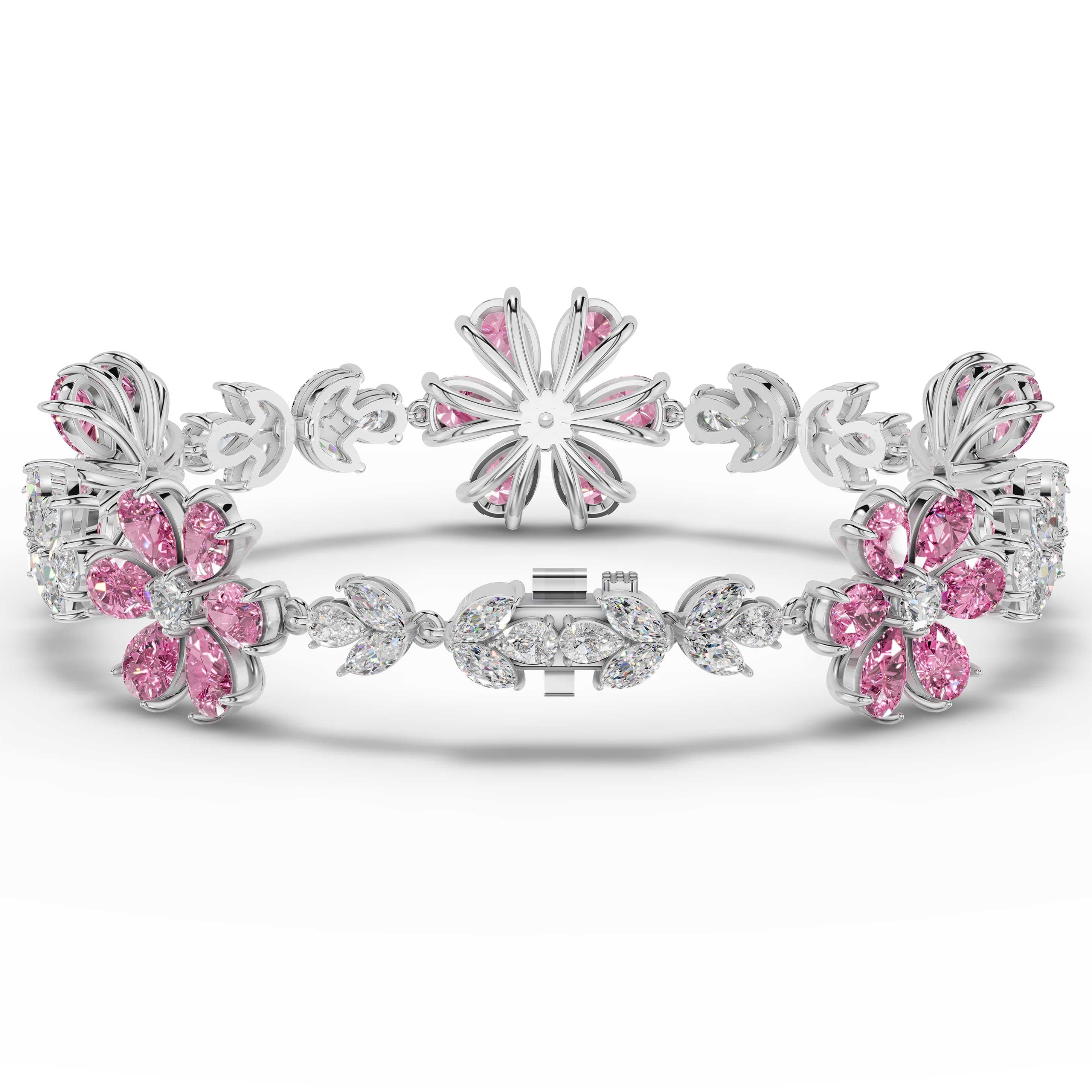 Ribbon Pink Sapphire Bracelet