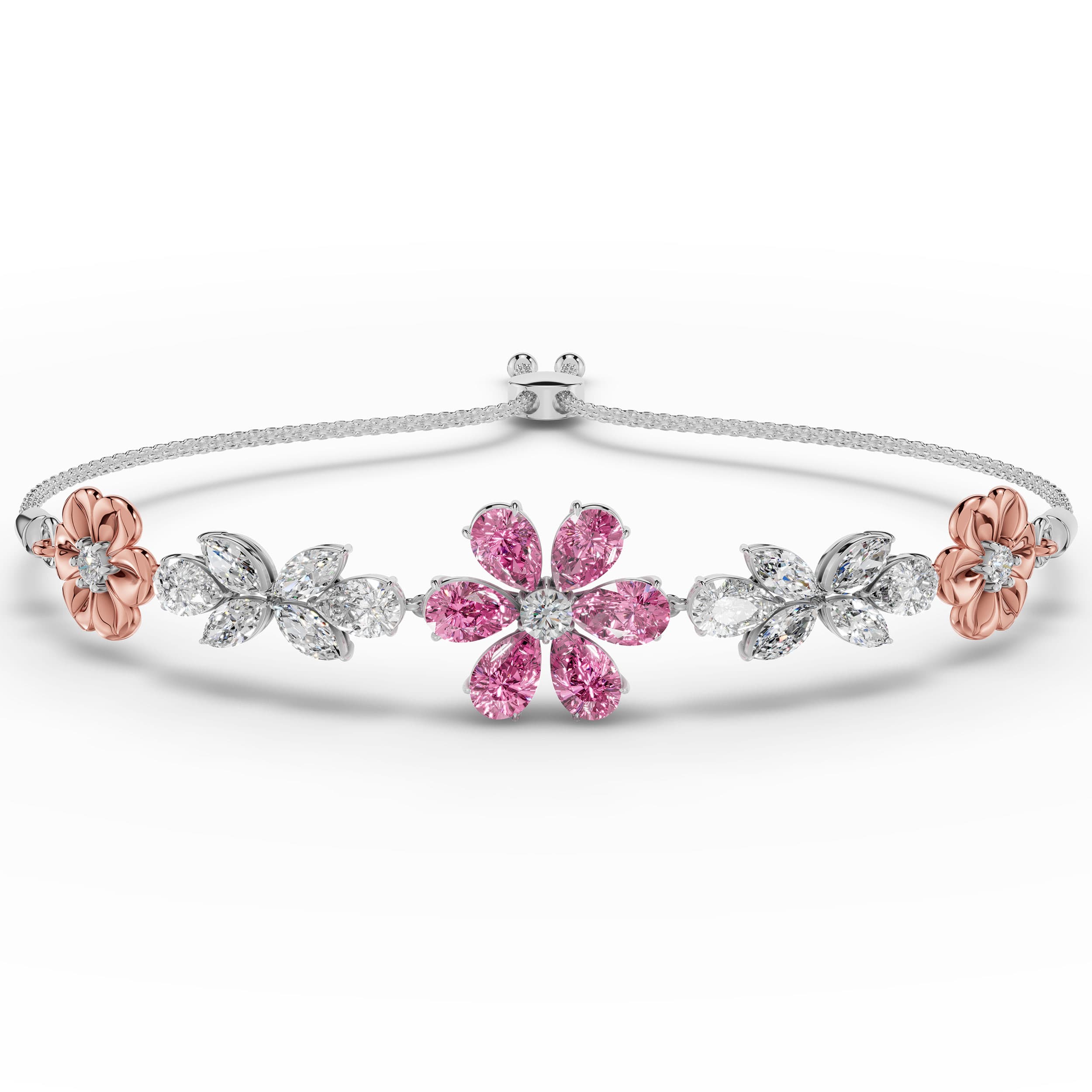 Glide Pink Sapphire Bracelet