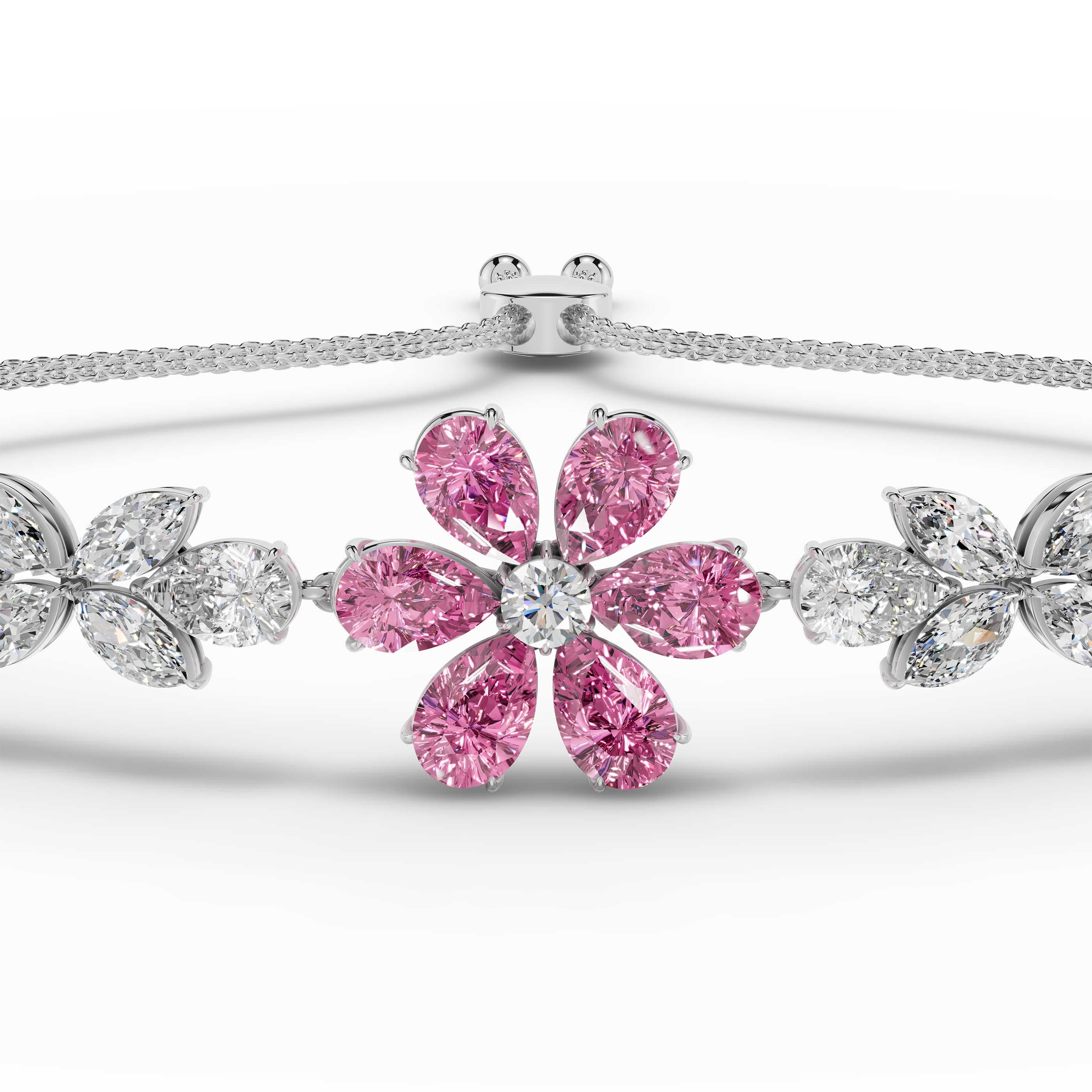 Glide Pink Sapphire Bracelet