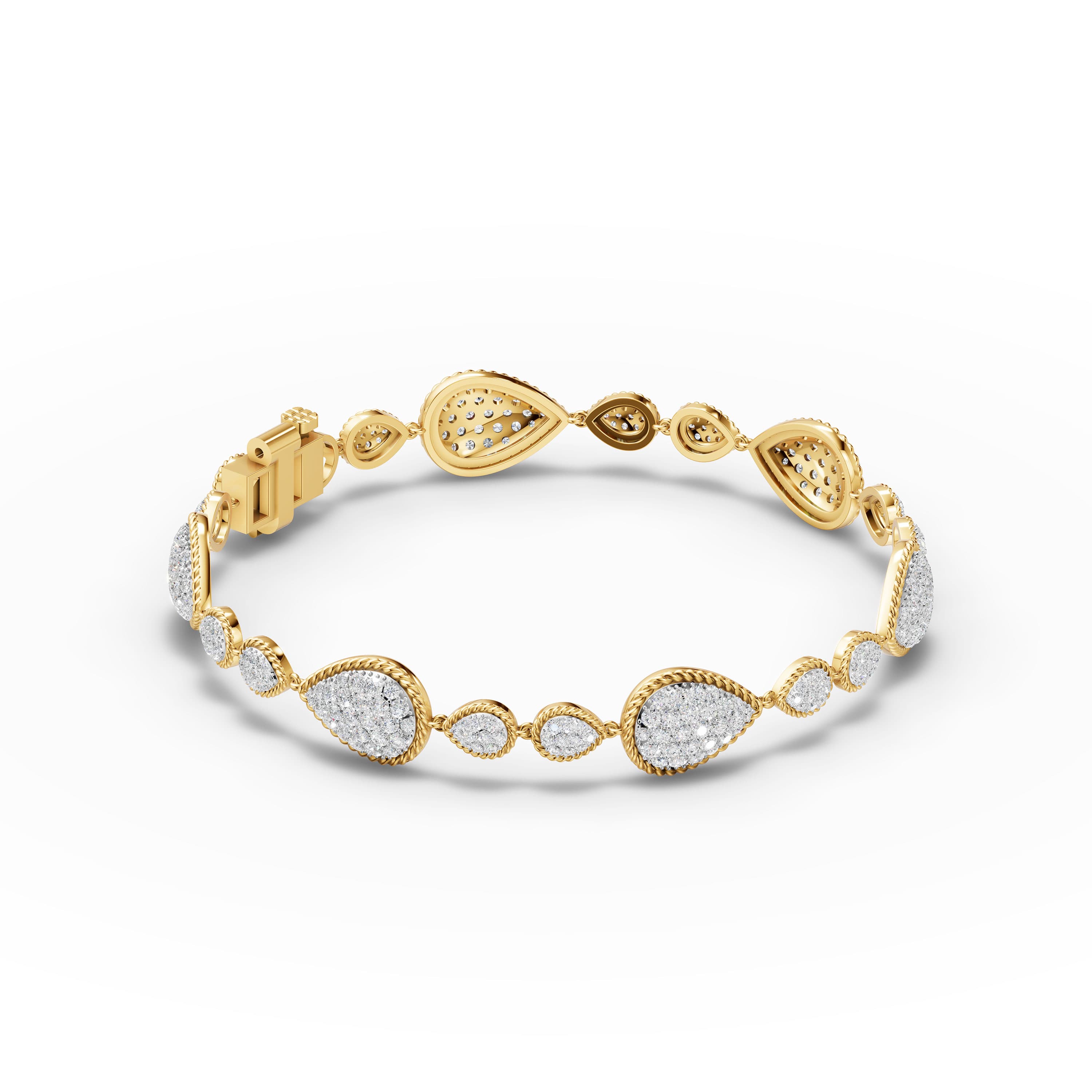 Strand Wide Pave Bracelet