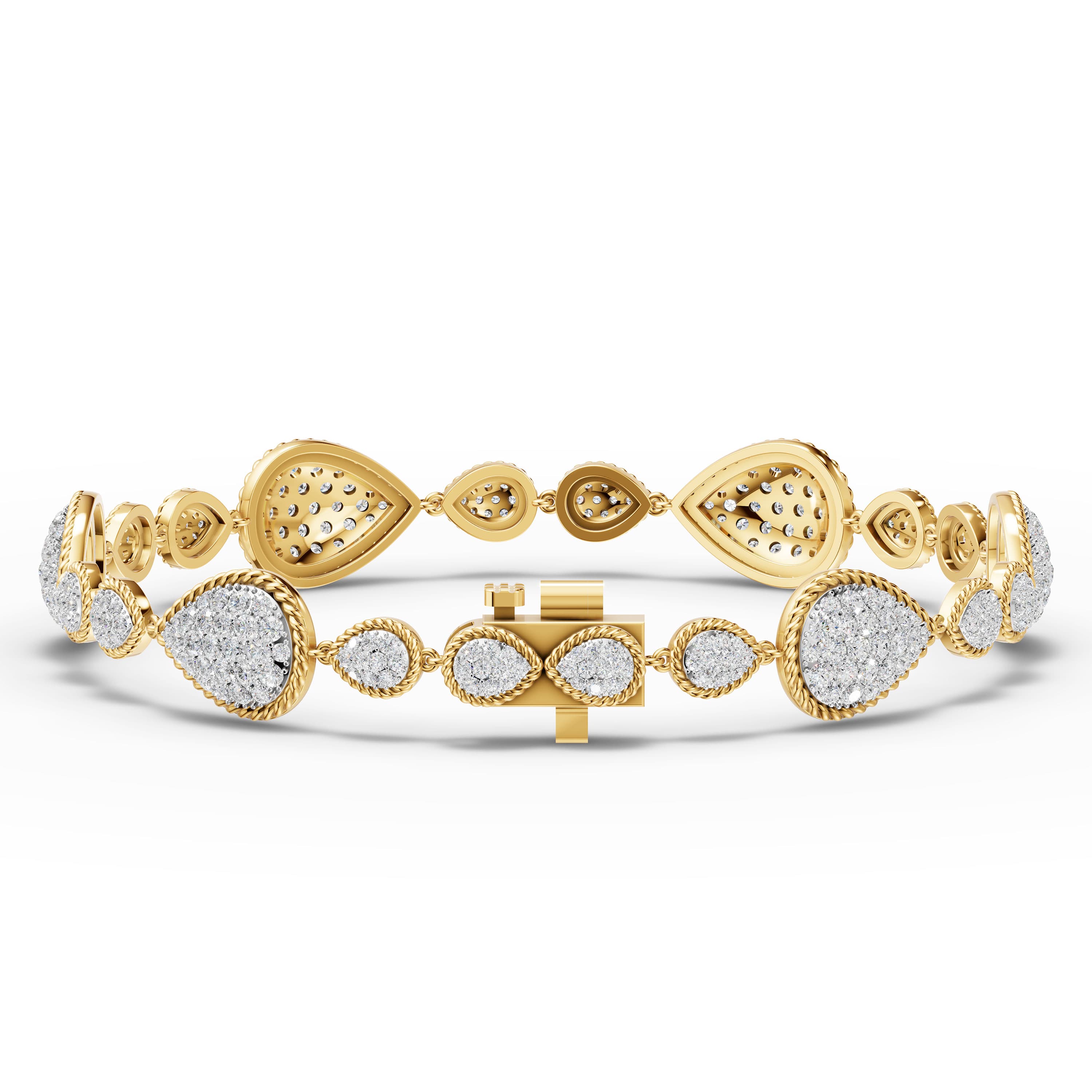 Strand Wide Pave Bracelet