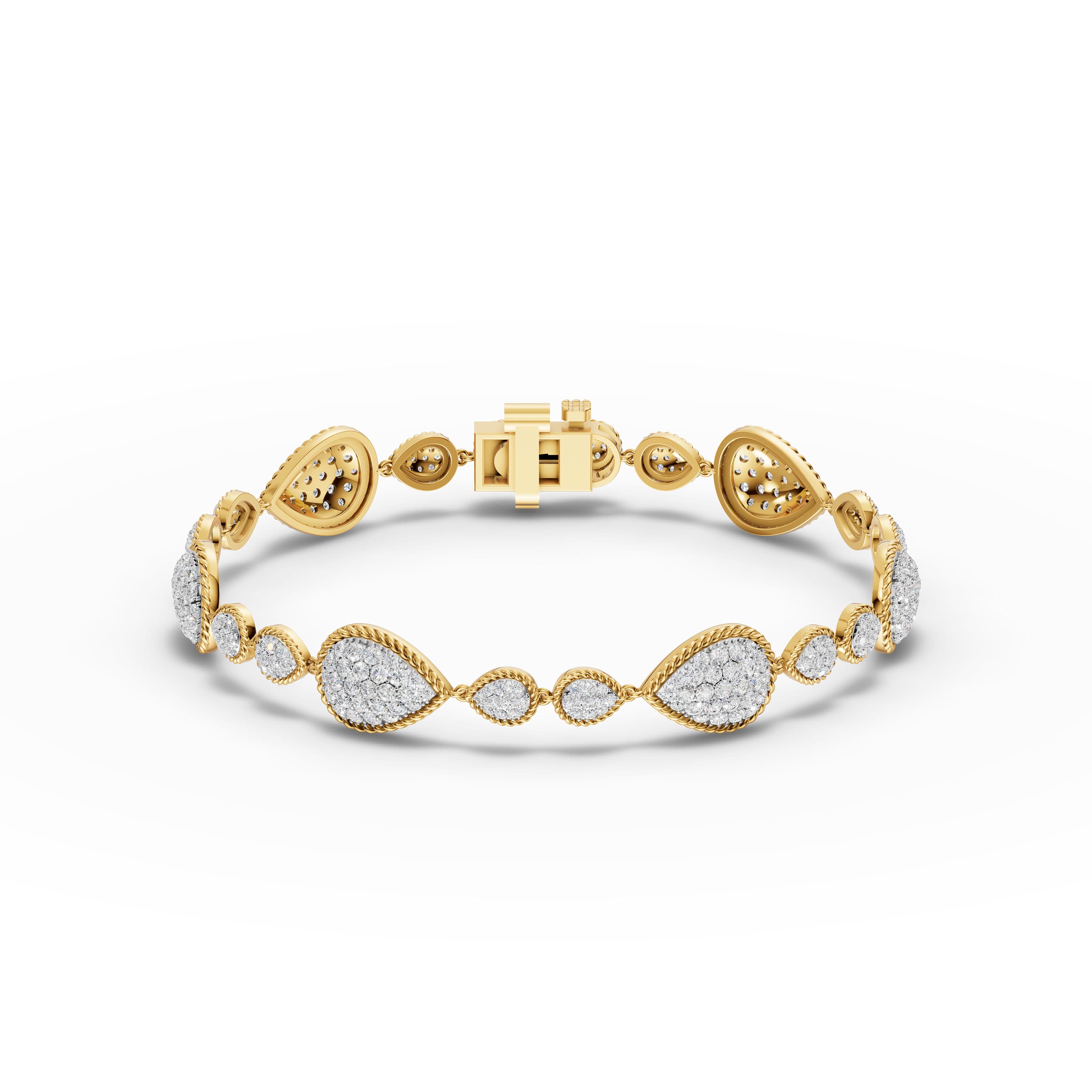 Strand Wide Pave Bracelet
