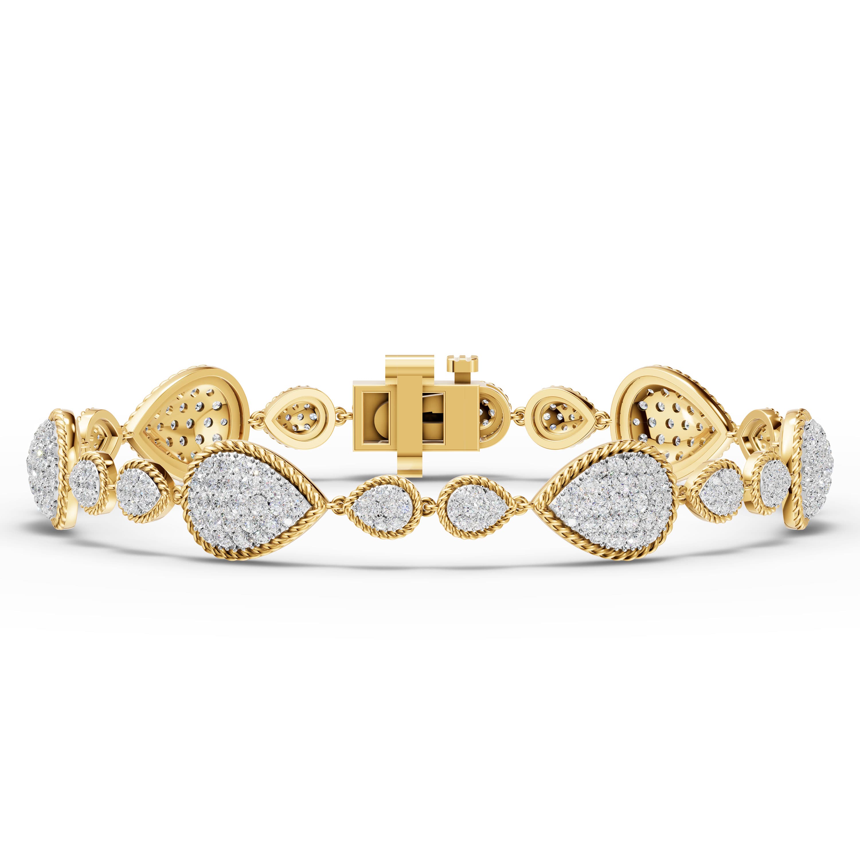 Strand Wide Pave Bracelet