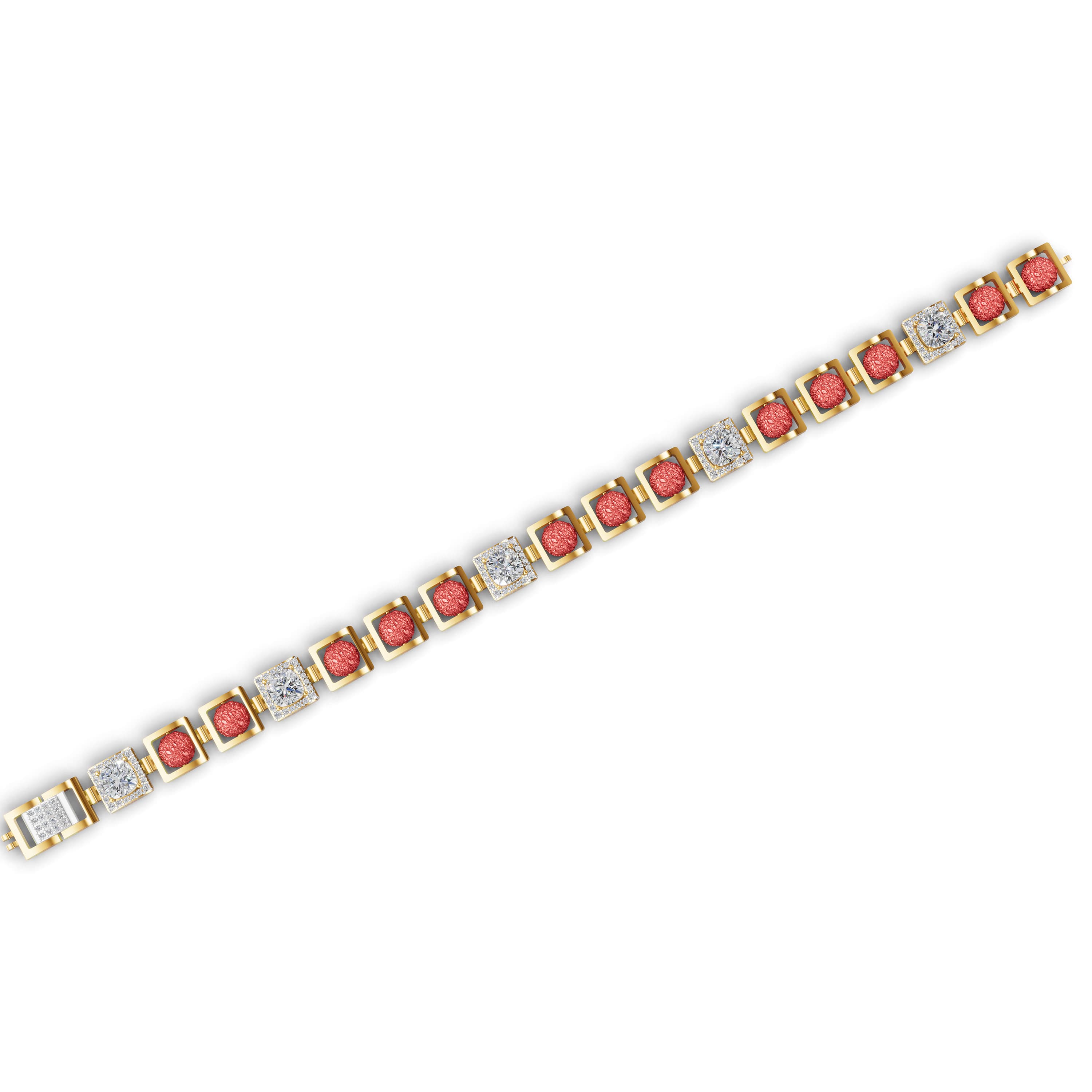 Fiora Cushion Station Bracelet