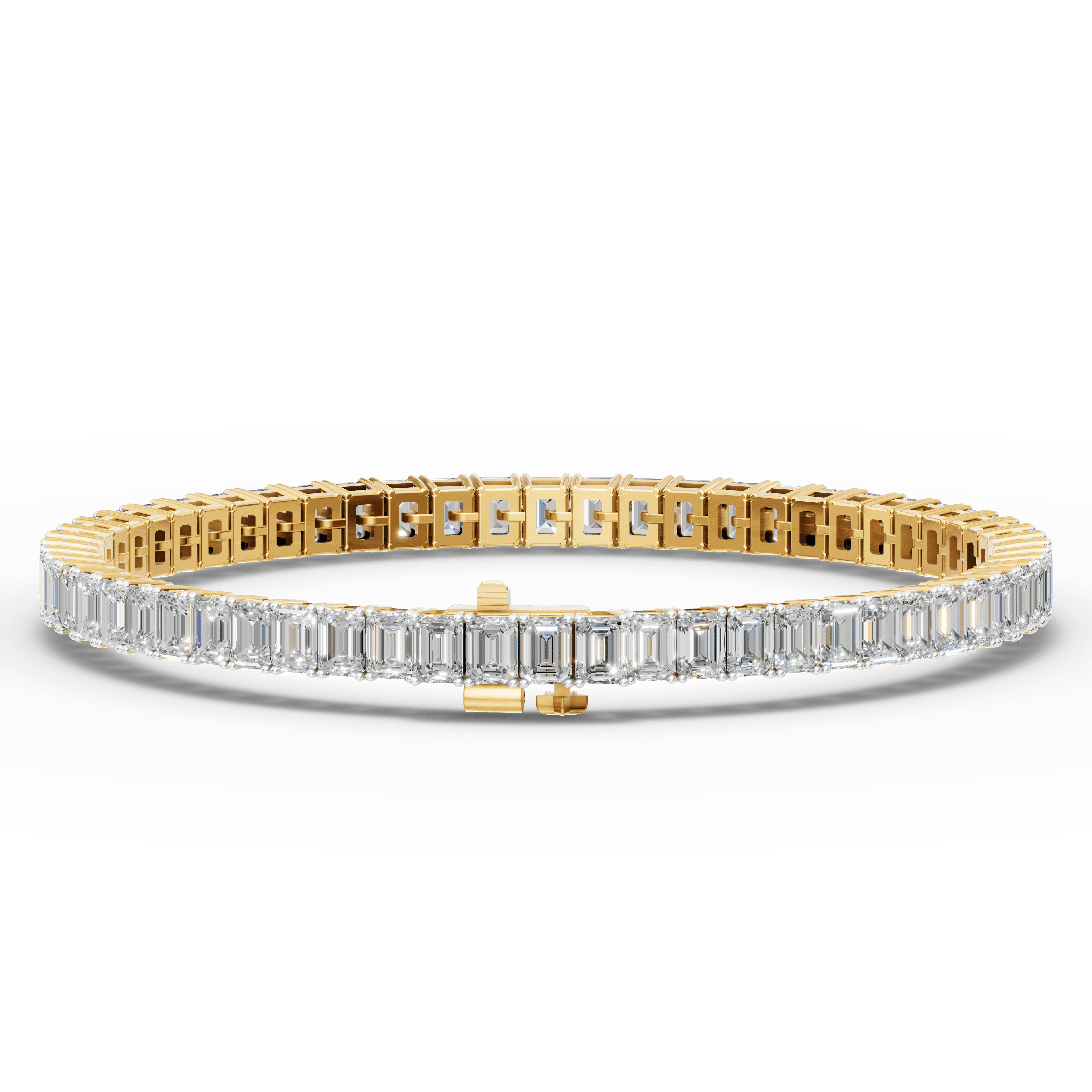 Tracery Emerald Cut Bracelet