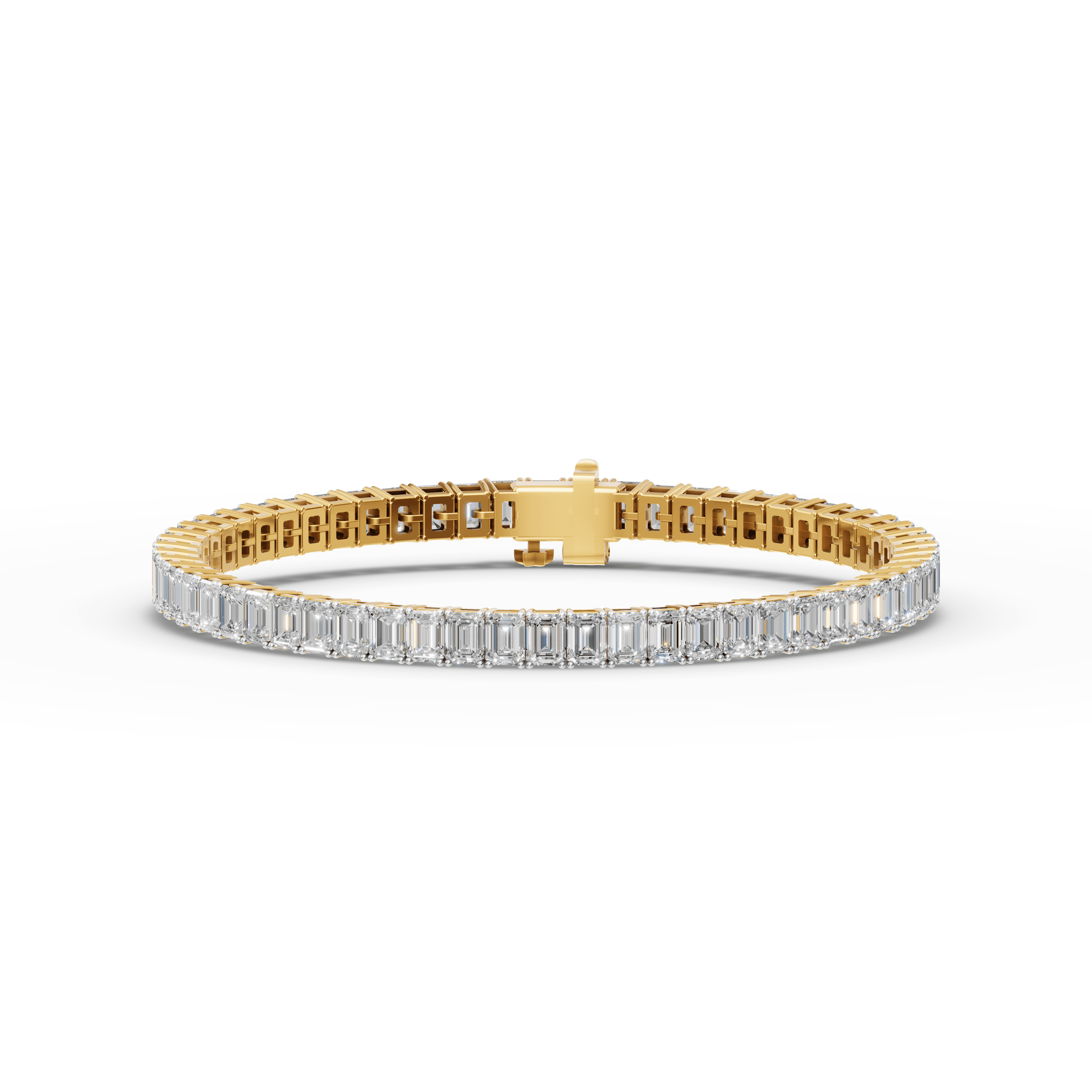 Tracery Emerald Cut Bracelet