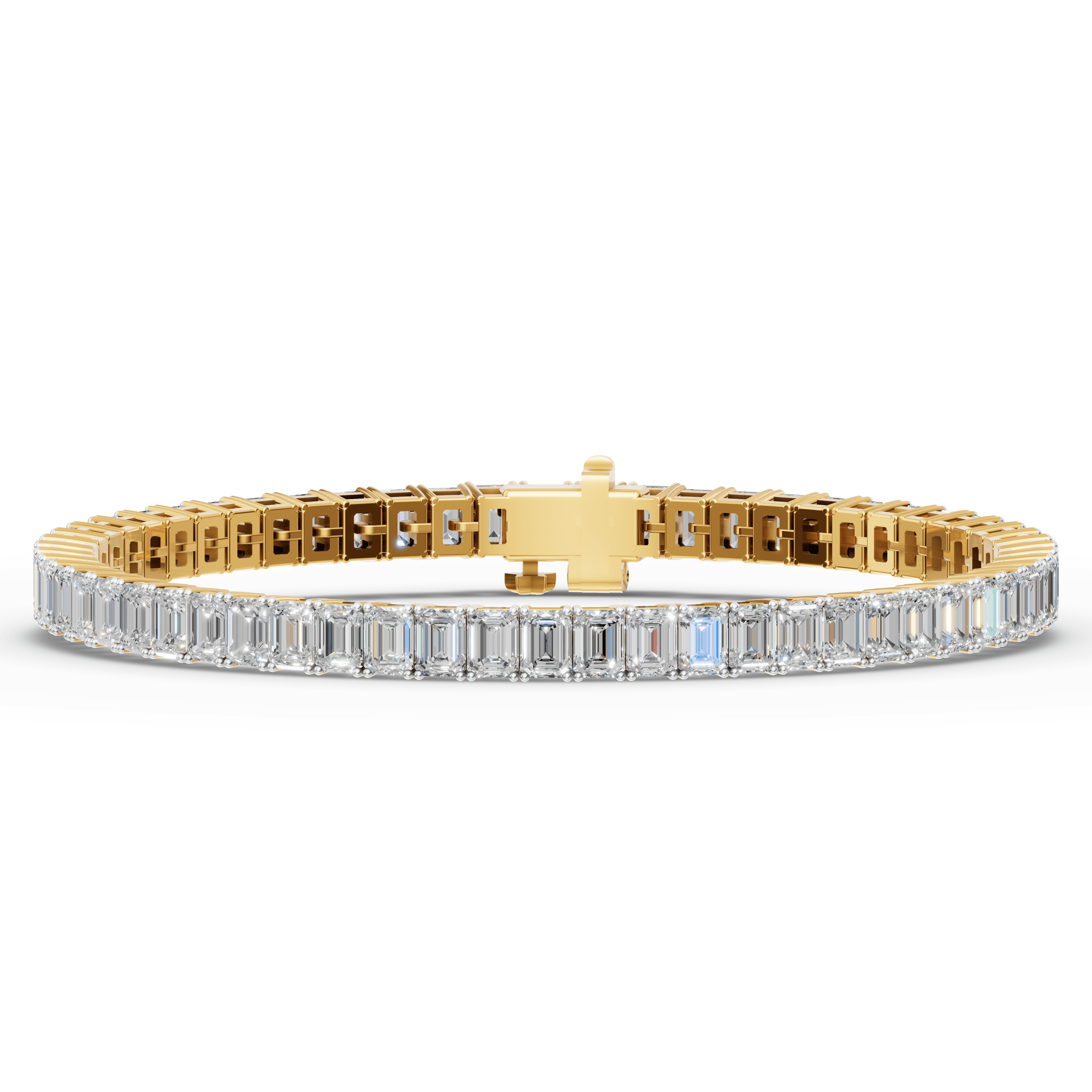 Tracery Emerald Cut Bracelet