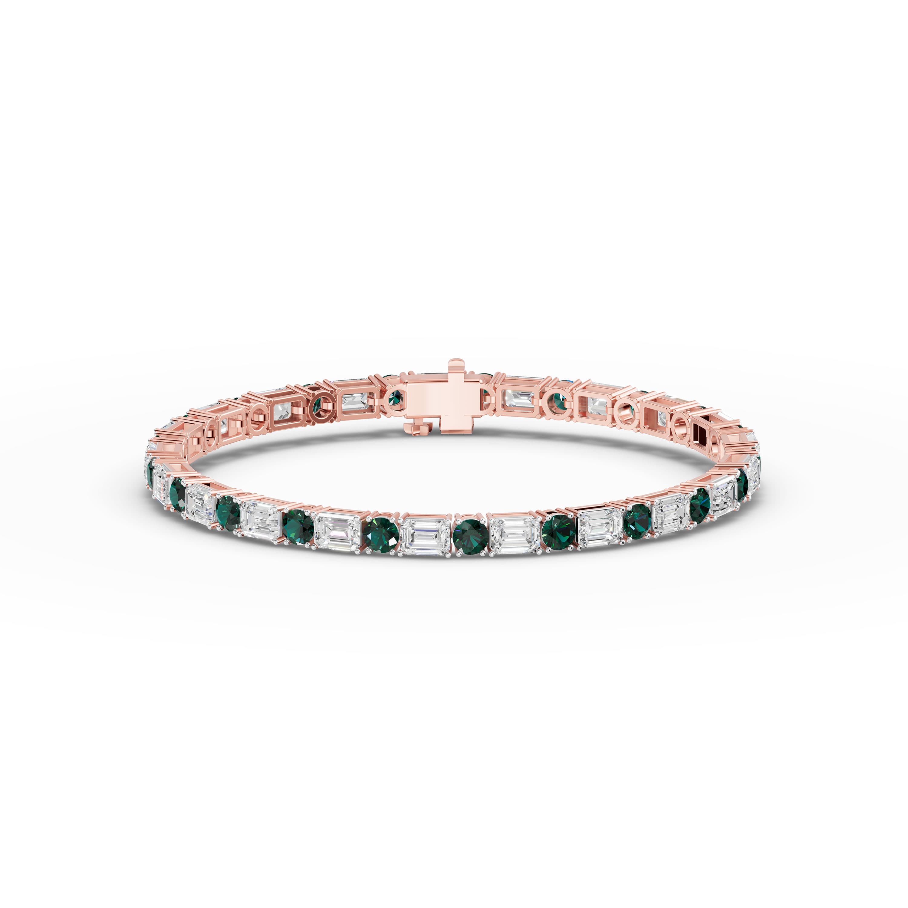 Esmae Emerald-Cut Line Bracelet