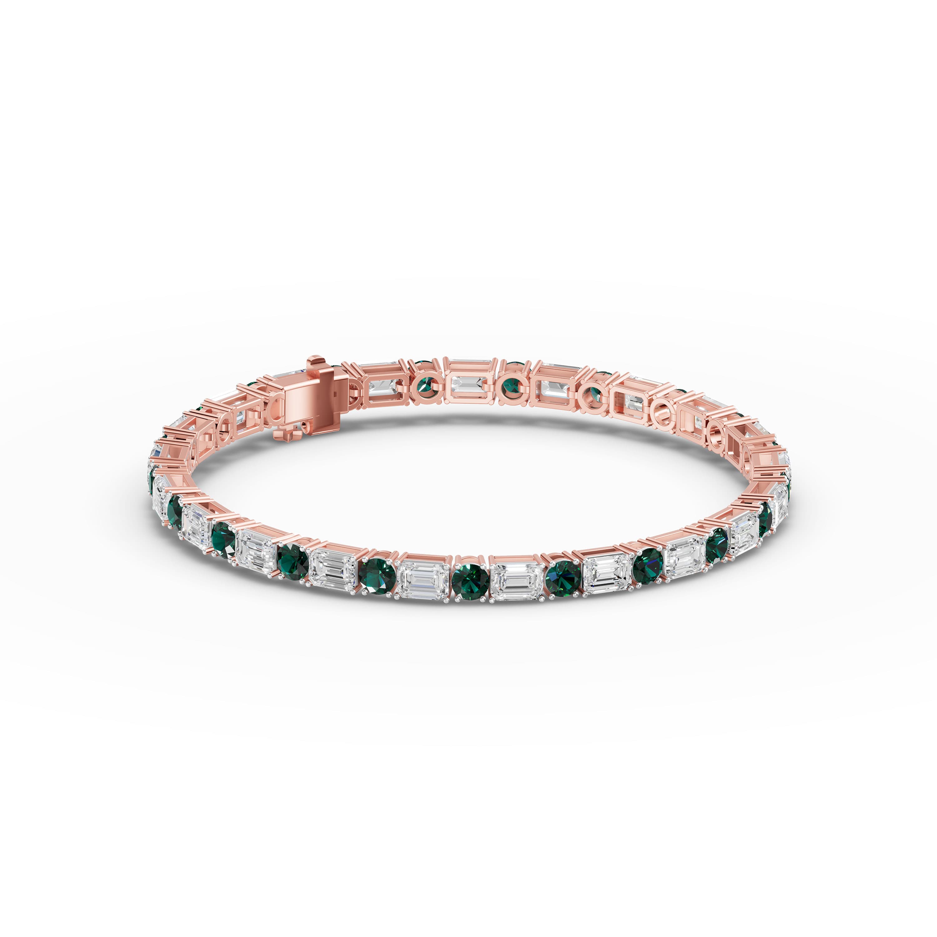 Esmae Emerald-Cut Line Bracelet
