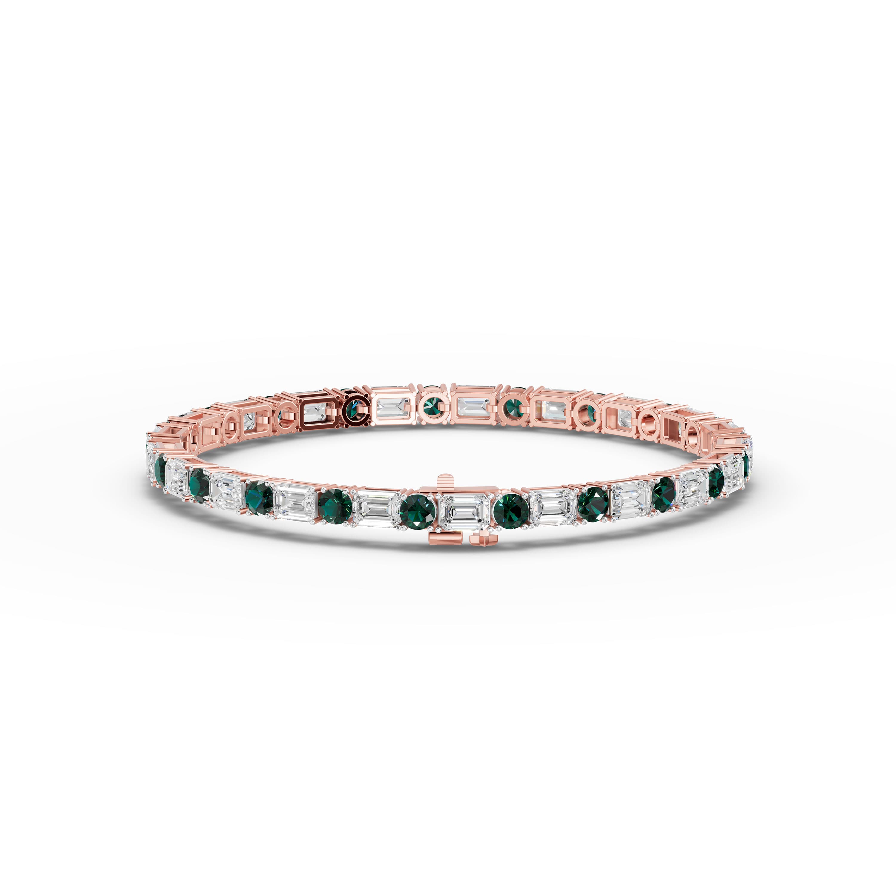 Esmae Emerald-Cut Line Bracelet