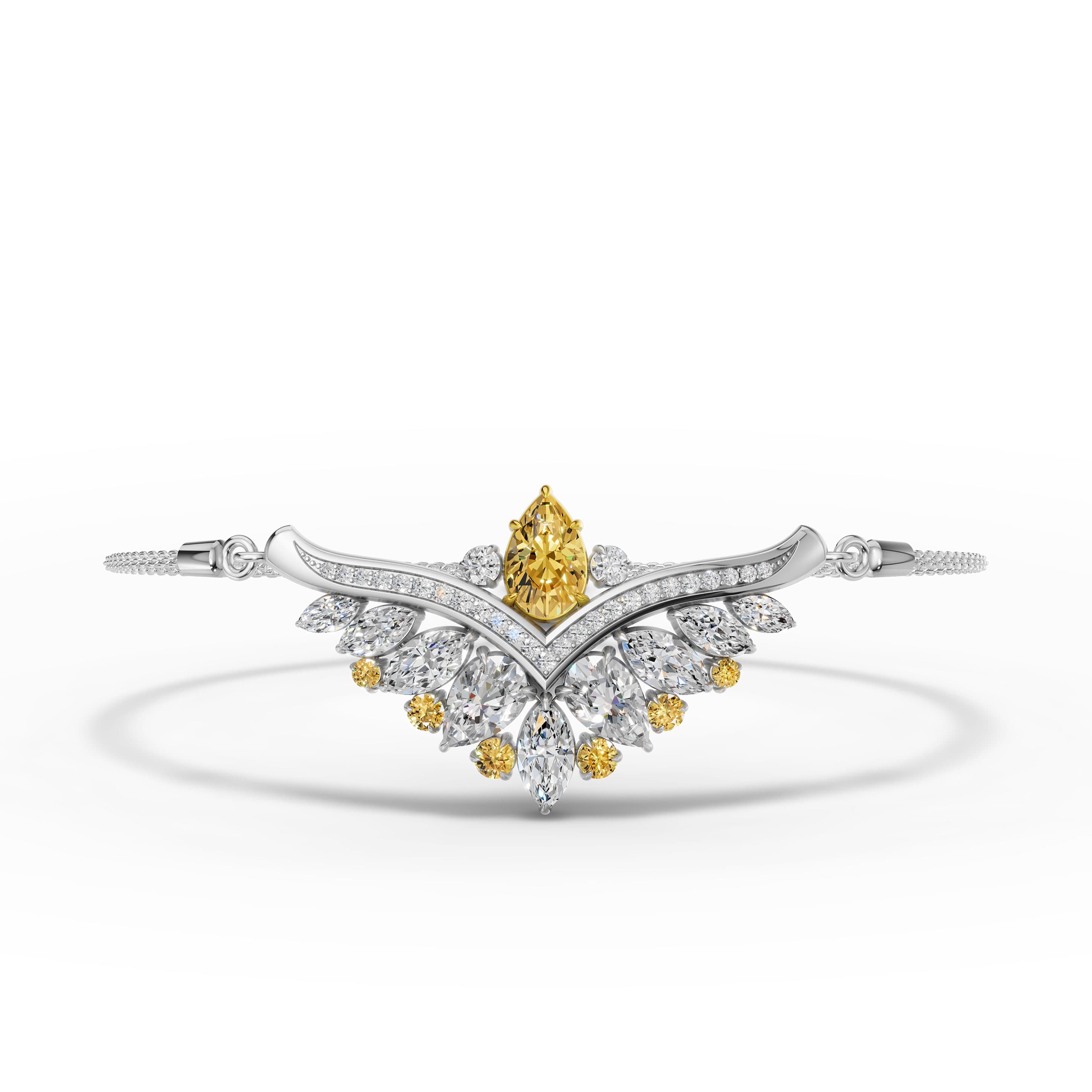 Giselle Citrine Statement Bracelet