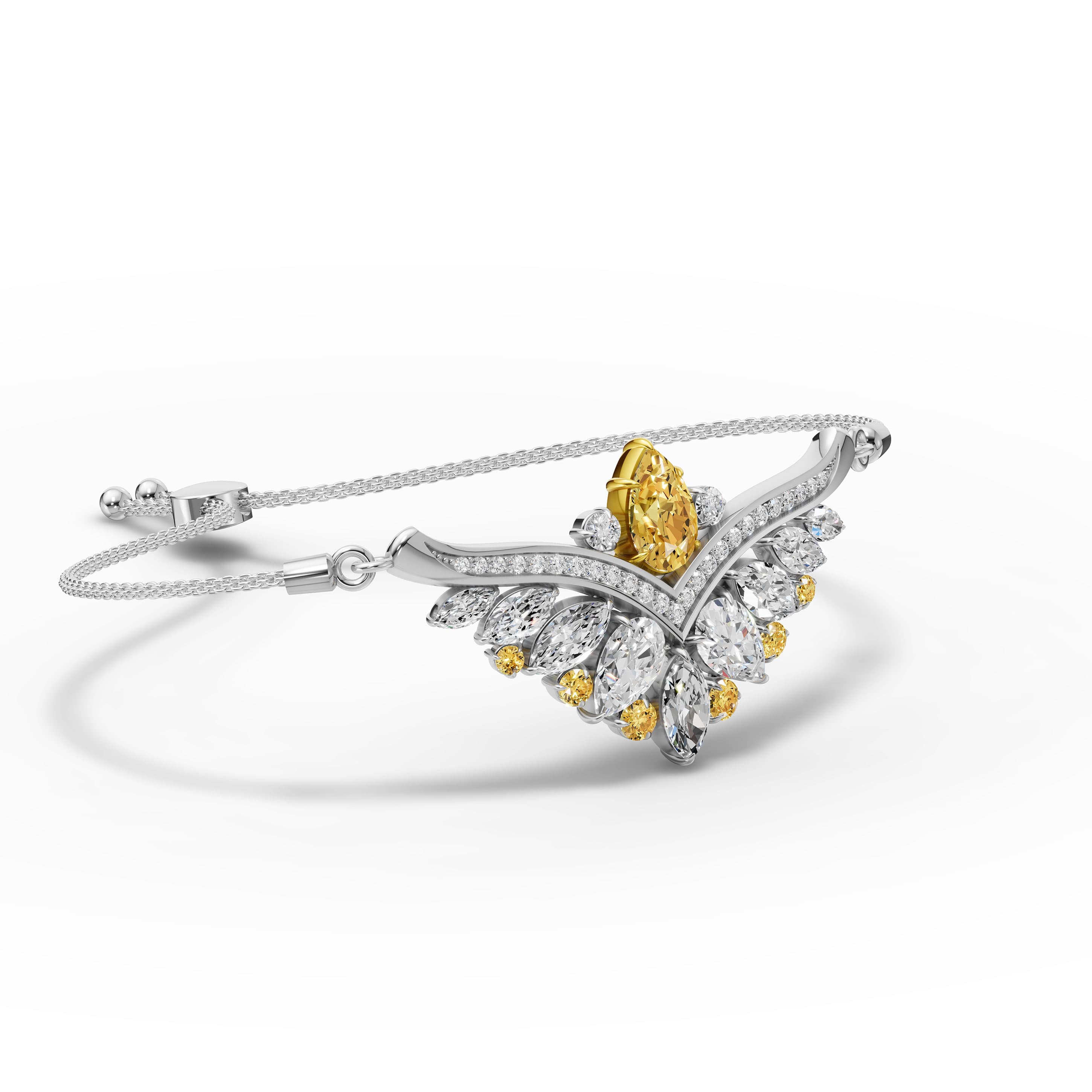 Giselle Citrine Statement Bracelet