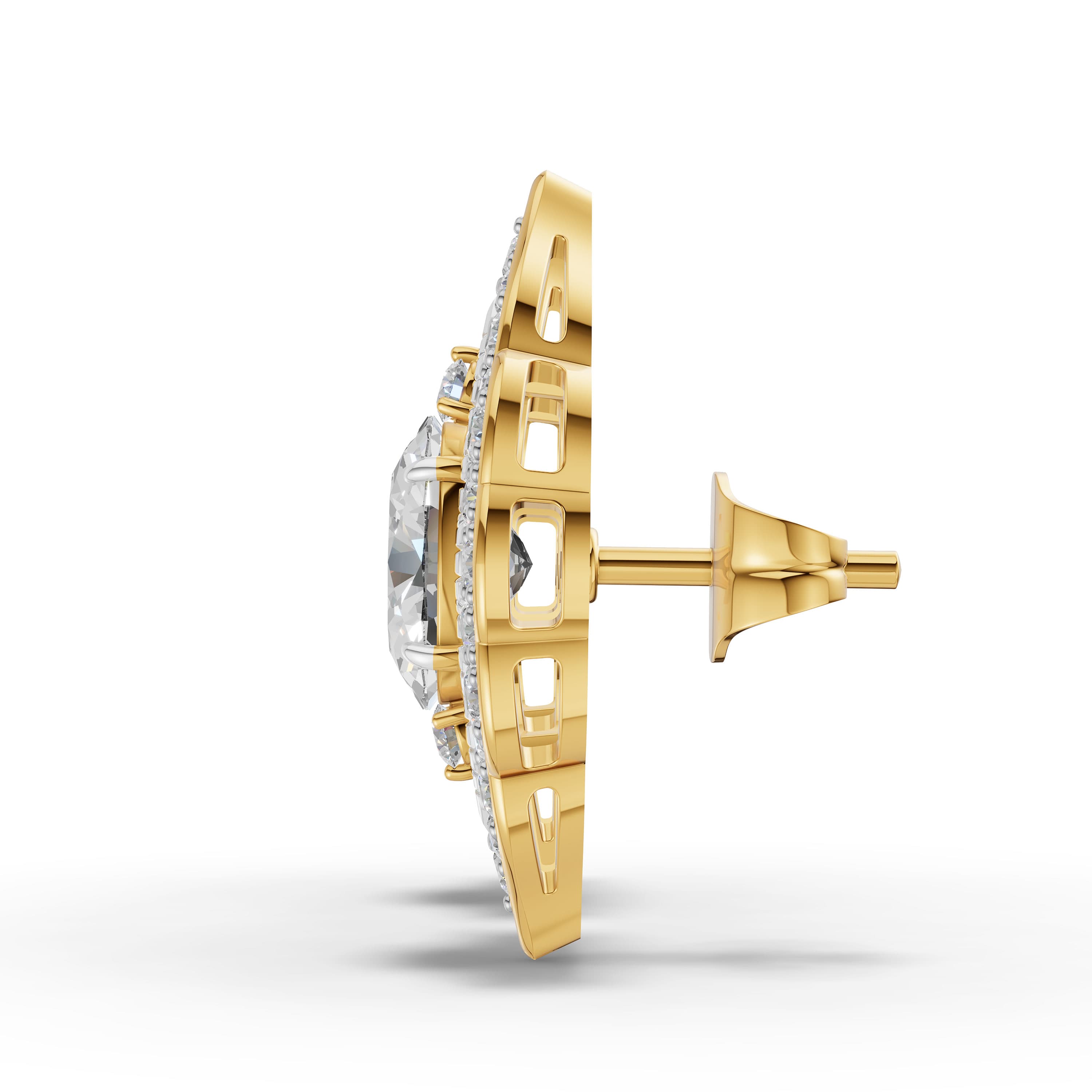 Duet Oval Cluster Earrings