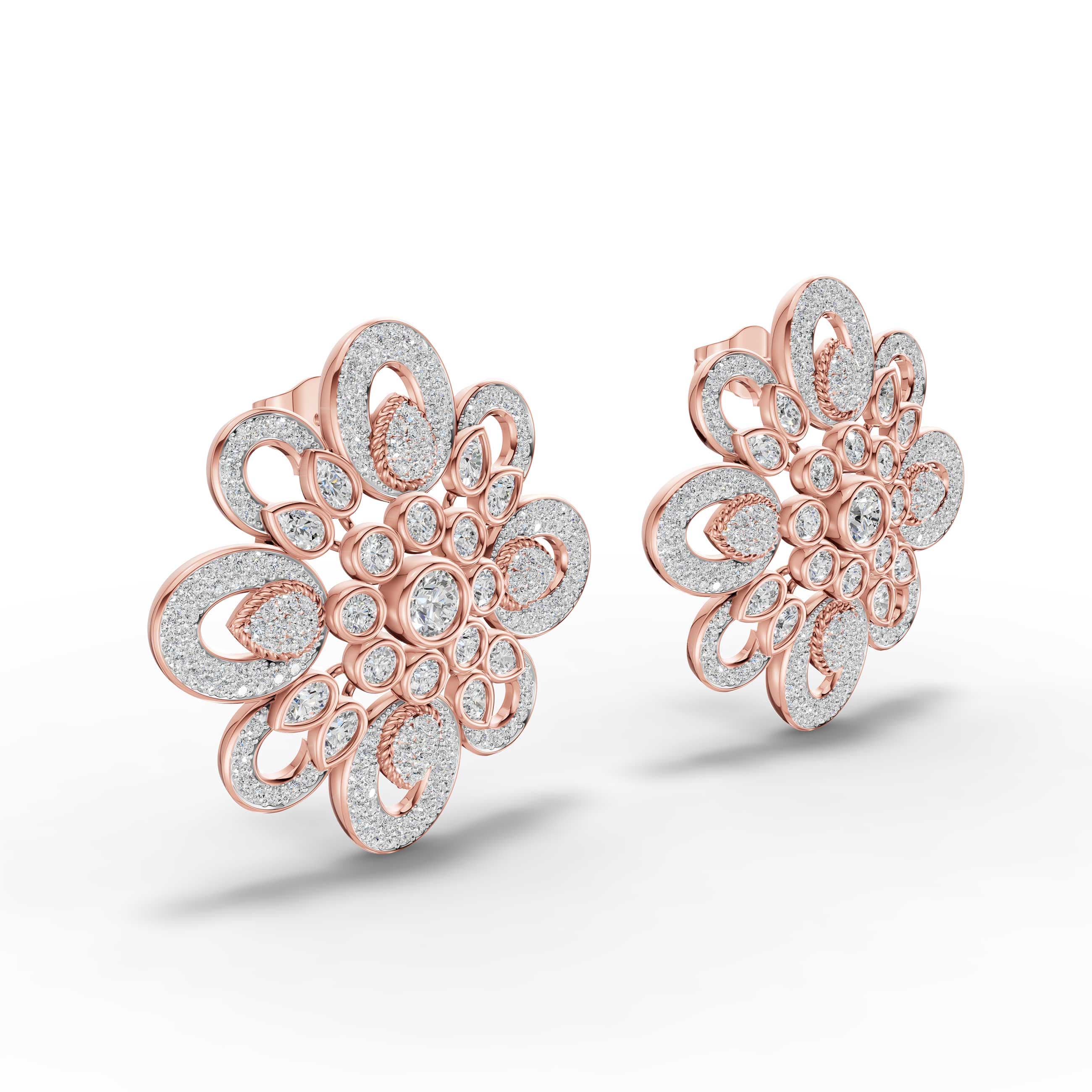 Applause Pave Cluster Earrings